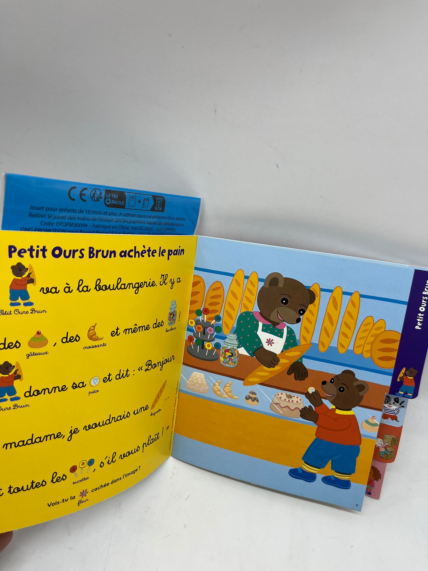livre d’activité Magazine POPI avec son petit ours brun aimanté Neuf !