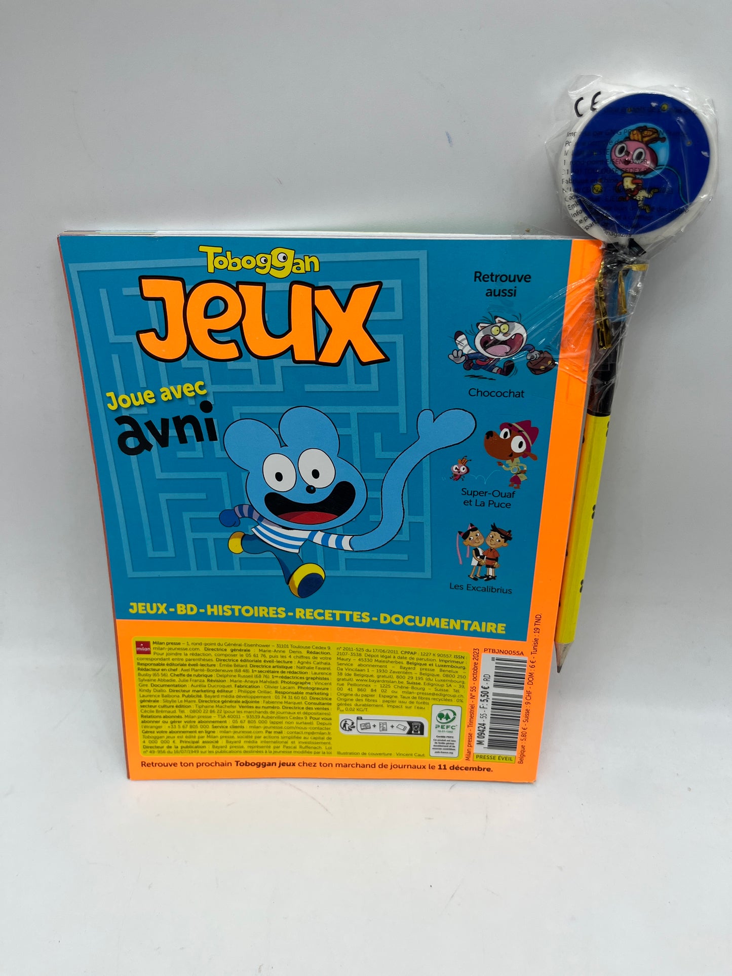 livre d’activite magazine Toboggan jeux avec son stylo saison hiver 2023 ! Neuf