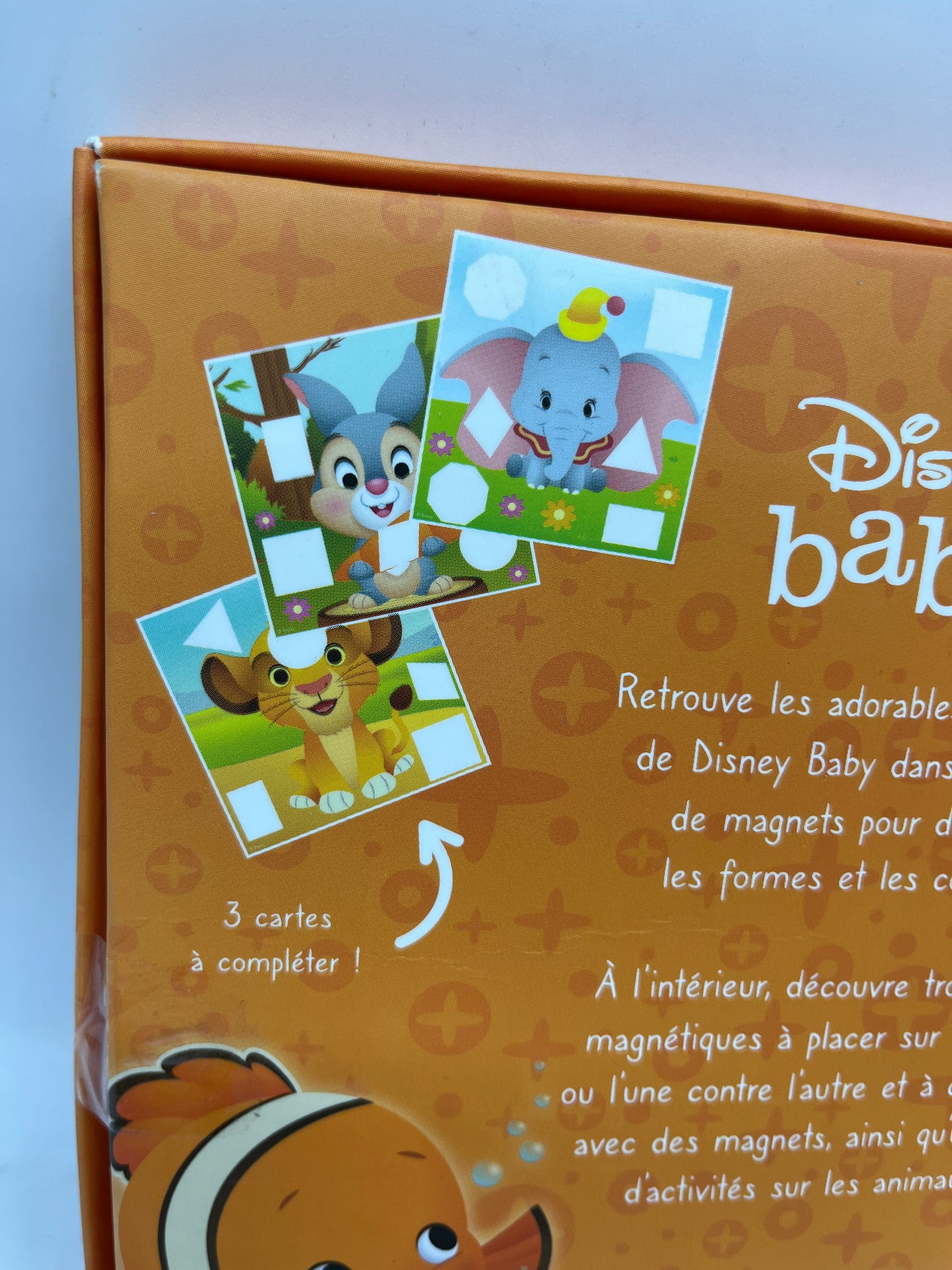 Pochette d’activité mes magnets de forme de couleur Disney baby théme les animaux neuf