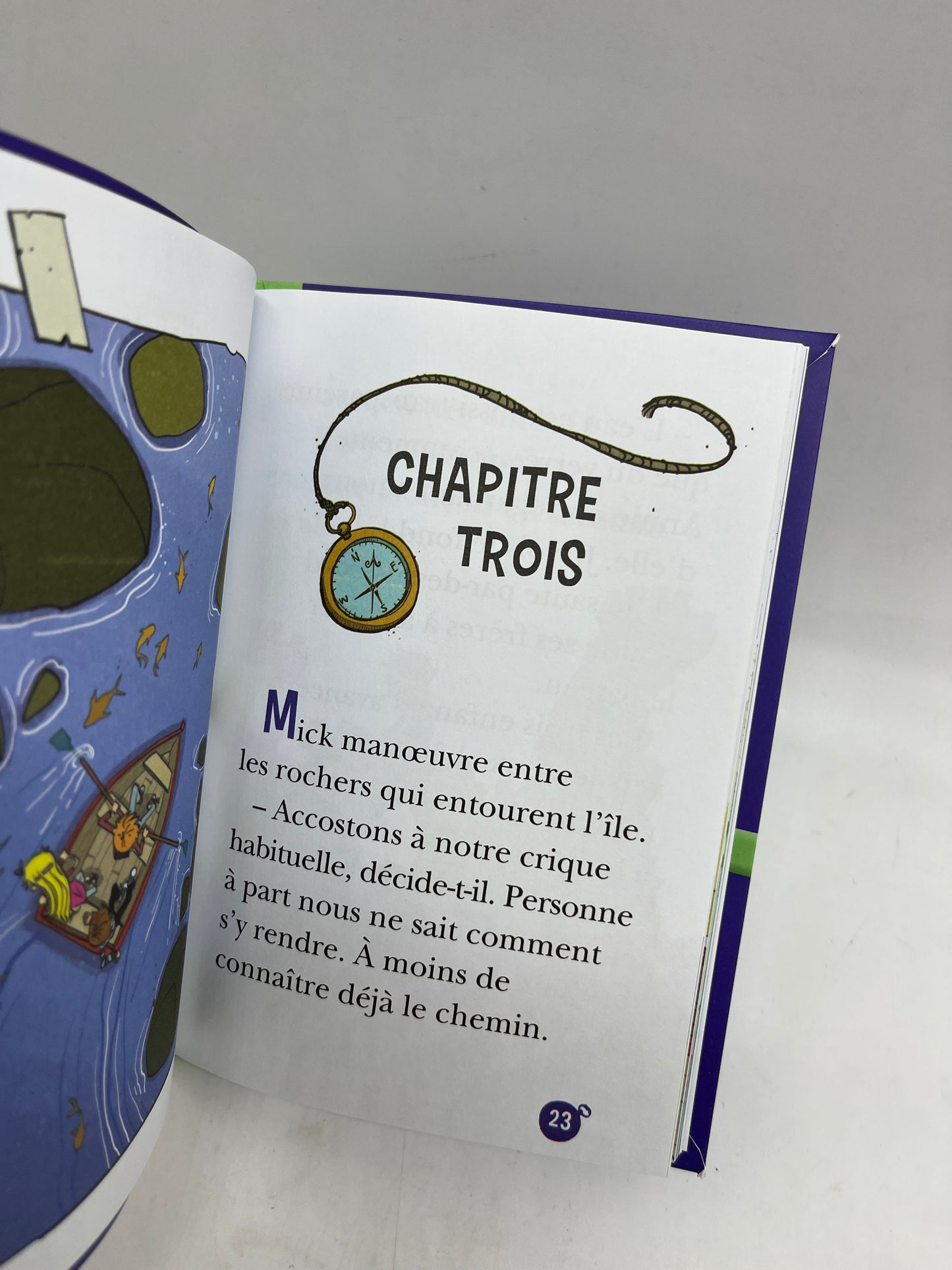 Livre histoire Ma bibliothèque verte Le club des cinq Junior le mystère de l’île Neuf