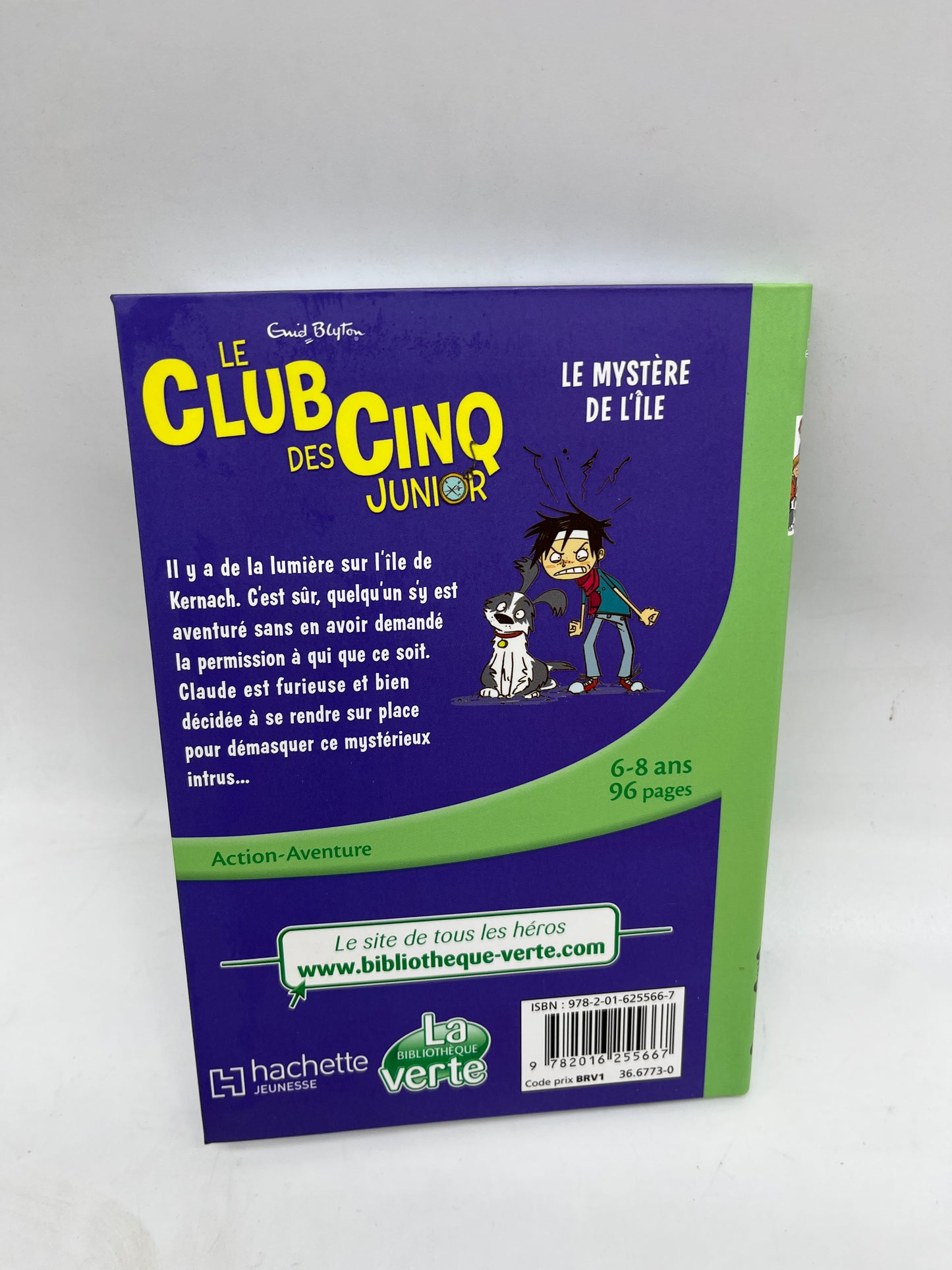 Livre histoire Ma bibliothèque verte Le club des cinq Junior le mystère de l’île Neuf