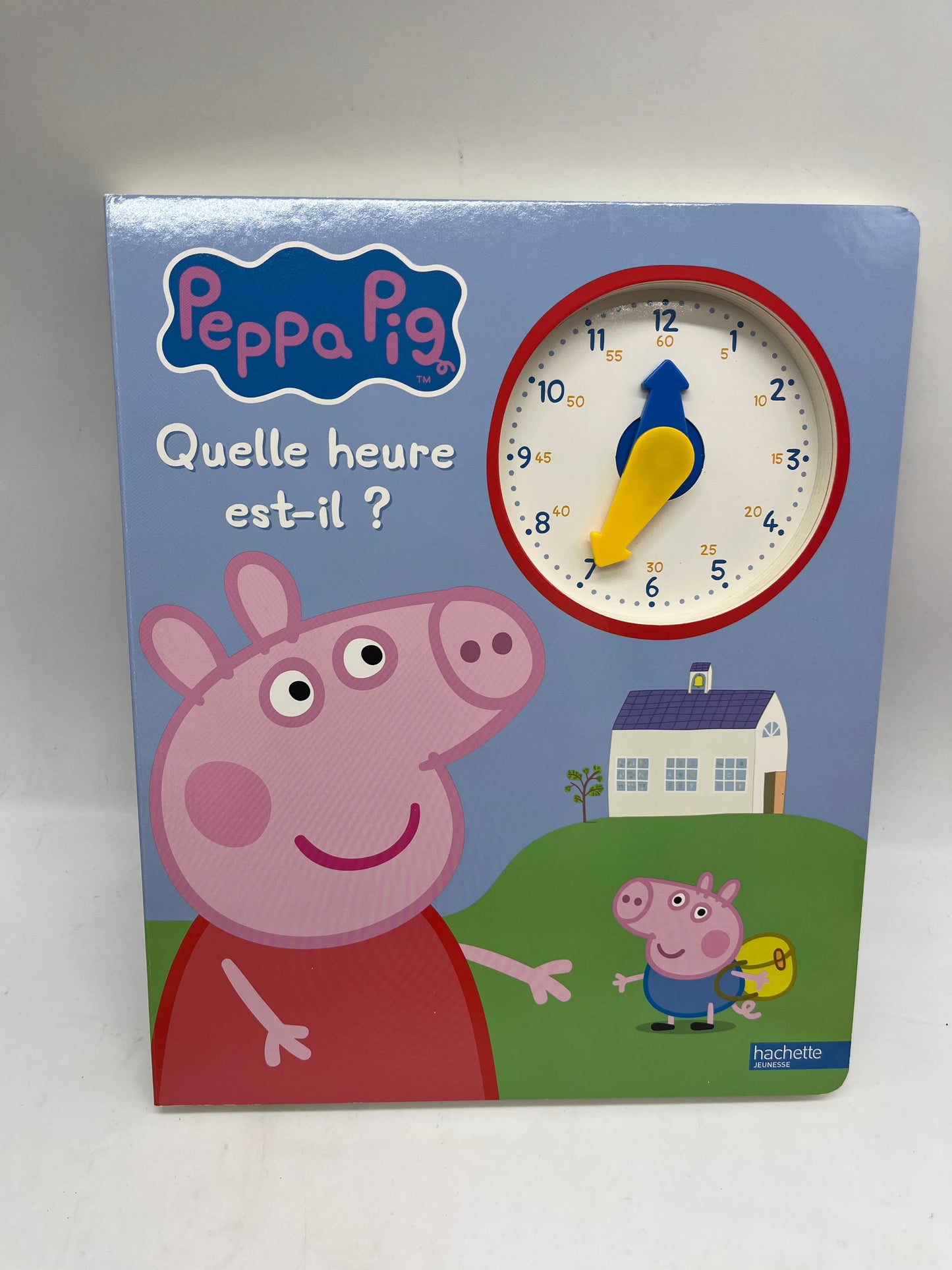 Livre Peppa Pig entièrement cartonné J’apprends à lire l’heure avec Peppa et son horloge neuf