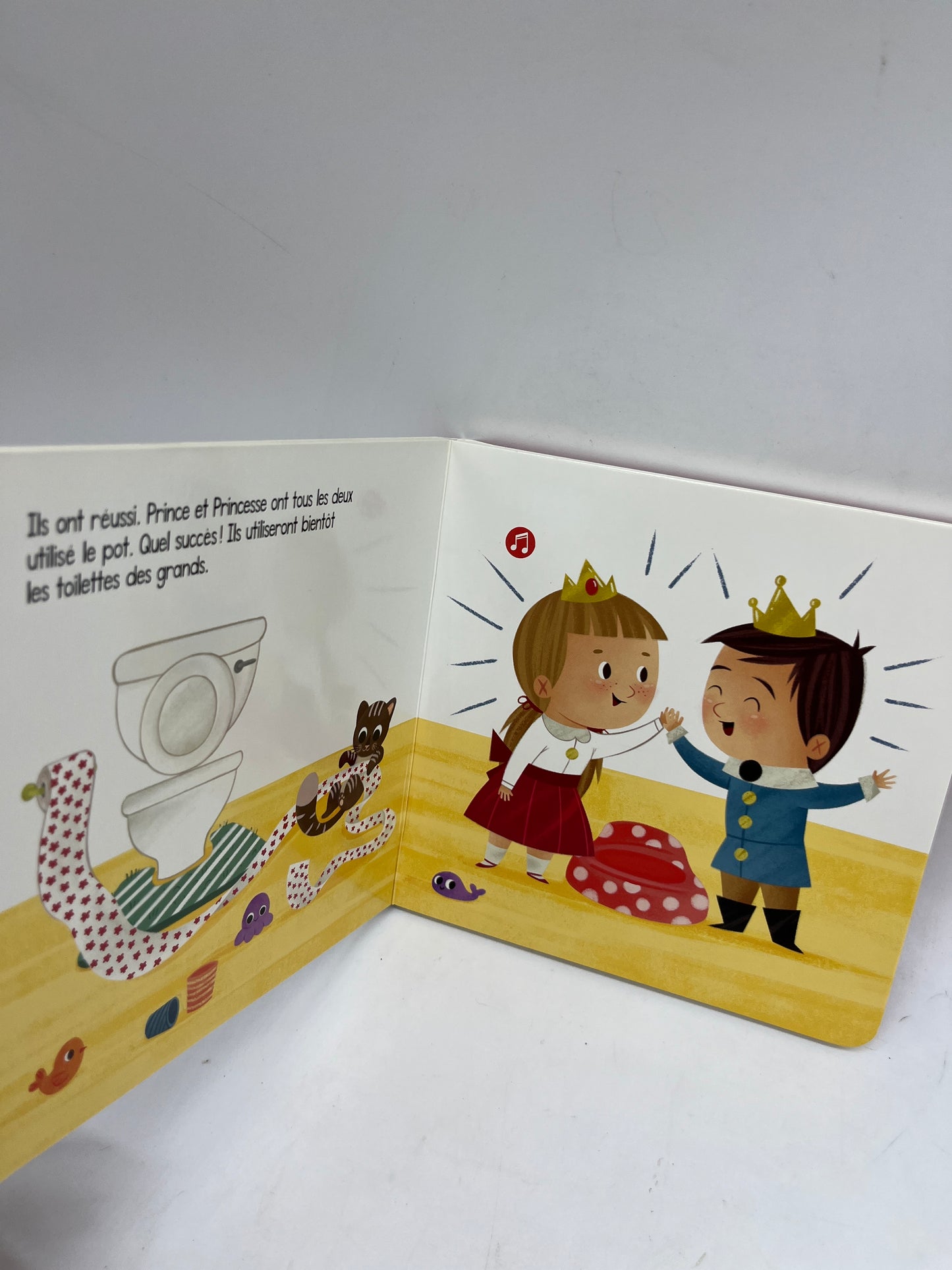 Livre Sonore Mon petit livre sonore Prince et princesse thème sur le pot la propreté ! Neuf édition Tam tam Jeunesse