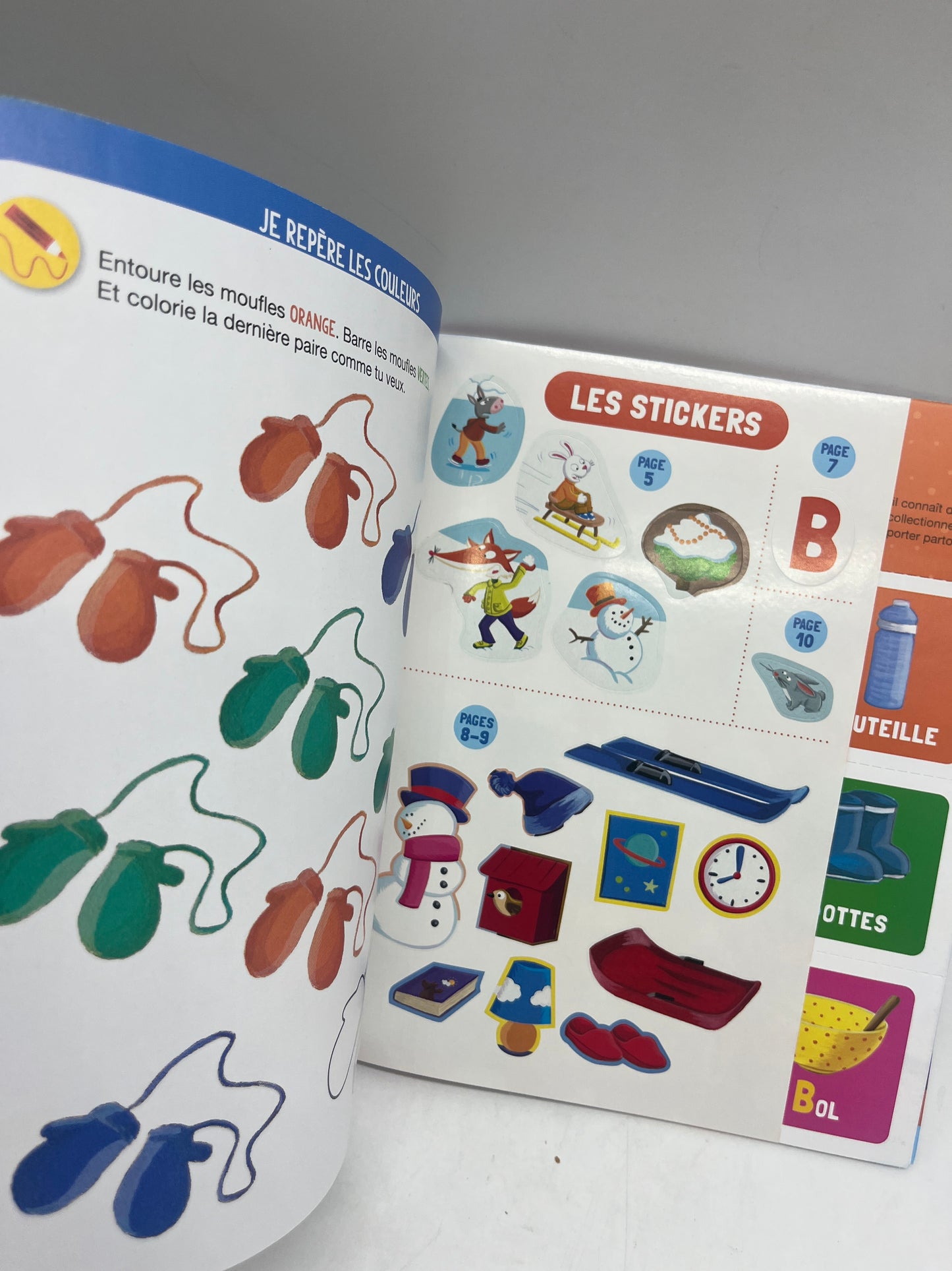 Livre d’activité magazine je joue j’apprends avec P’tit Loup Vive la neige ! Neuf ! Avec gommettes et imagier