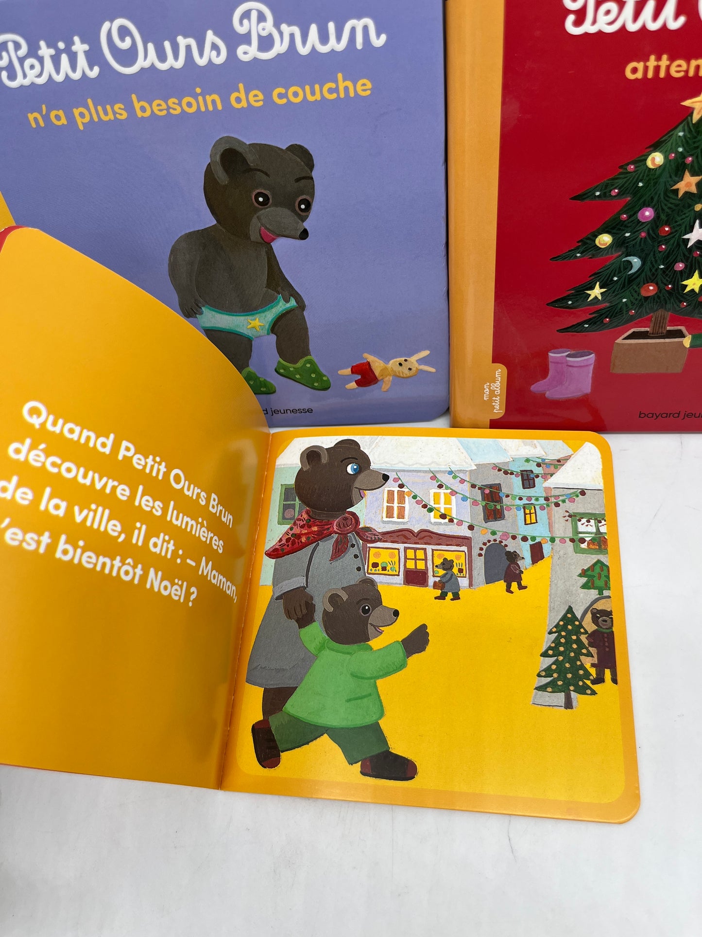 Lot de 3 livres histoires Noël Petit Ours Brun rigide et souple Neuf