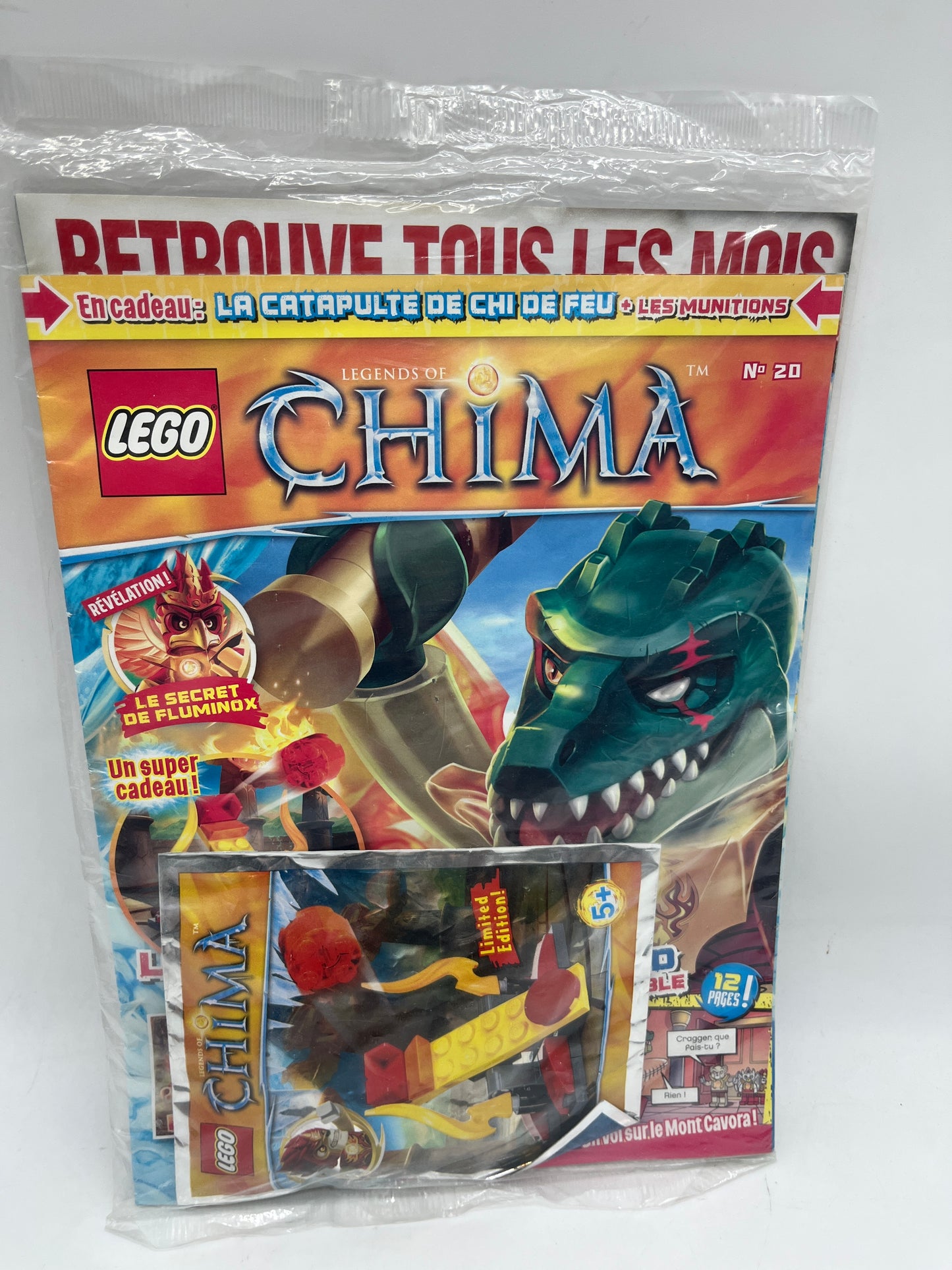 Livre d’activité Magazine Lego Chima avec son sachet de construction Neuf !