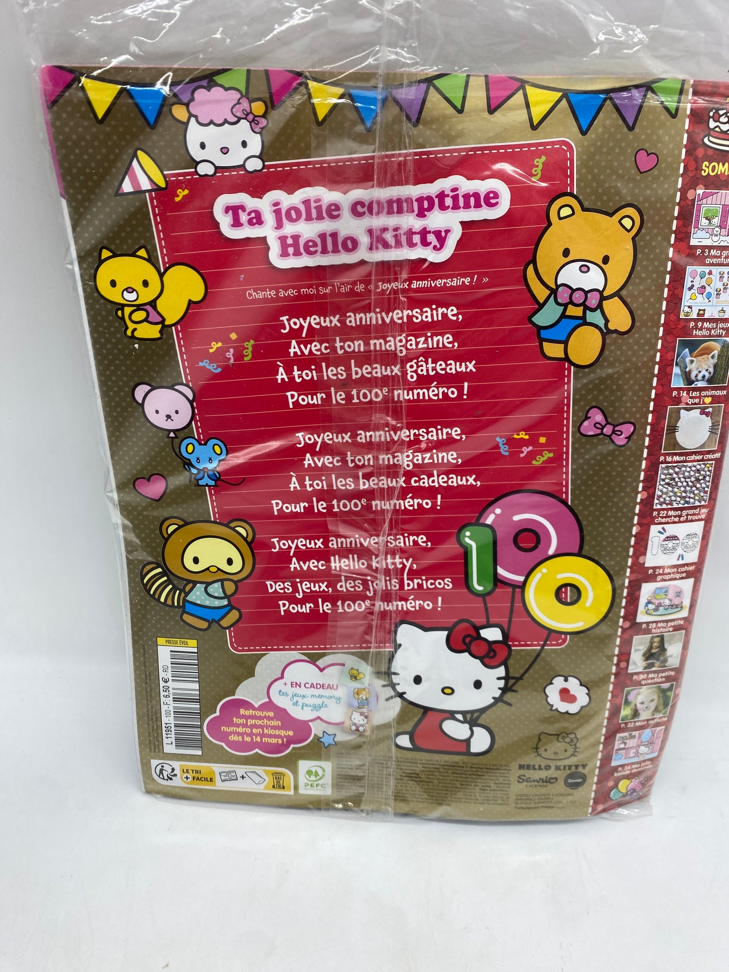 livre d’activité Magazine Hello kitty avec son Jeu d’eau GameWater Neuf !