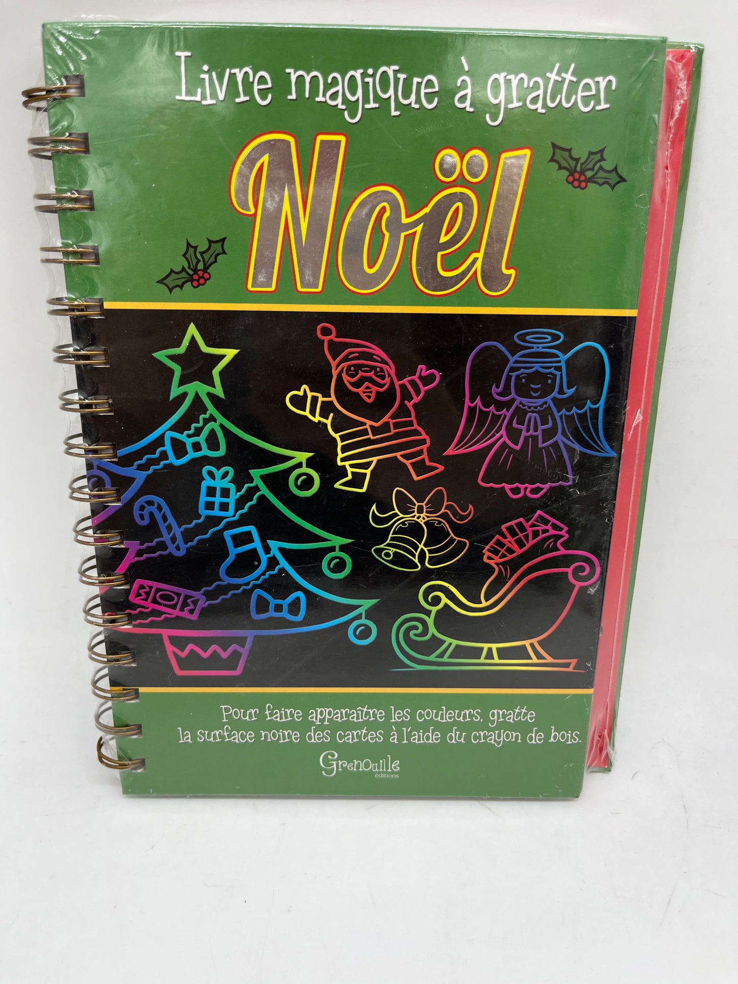 livre d’activité Livre magique à gratter avec son stylet thème Noël Neuf