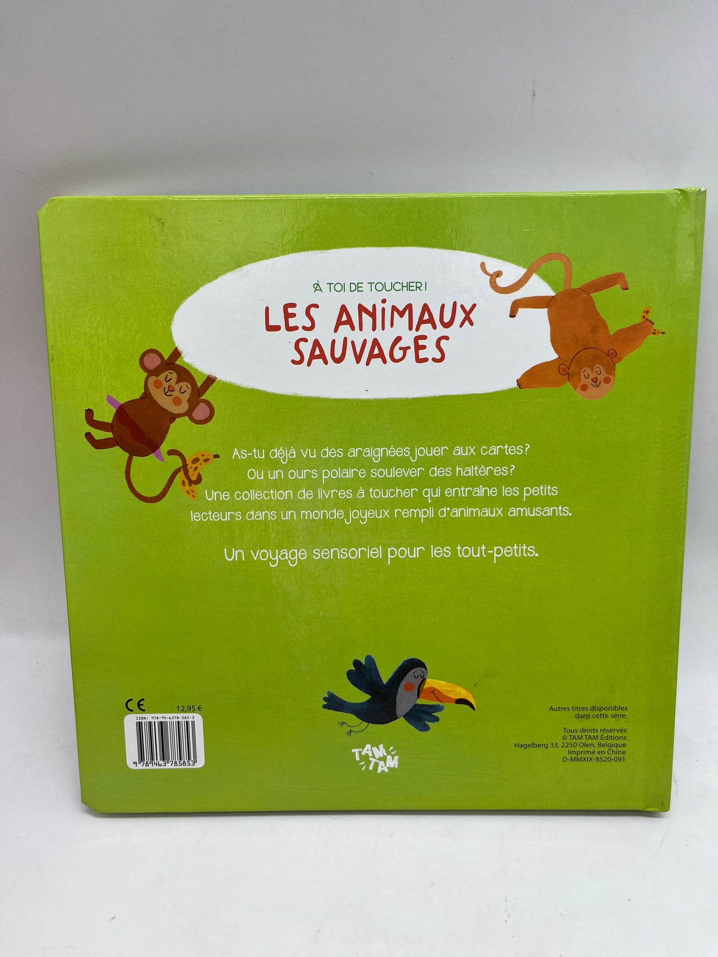 Livre histoire à toi de toucher modèle les animaux sauvages tam tam edition Neuf