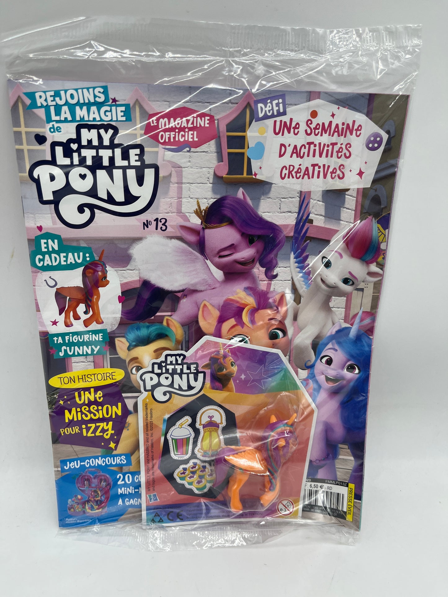 Livre d’activité Magazine My little Pony avec sa figurine Sunny poney orange Neuf