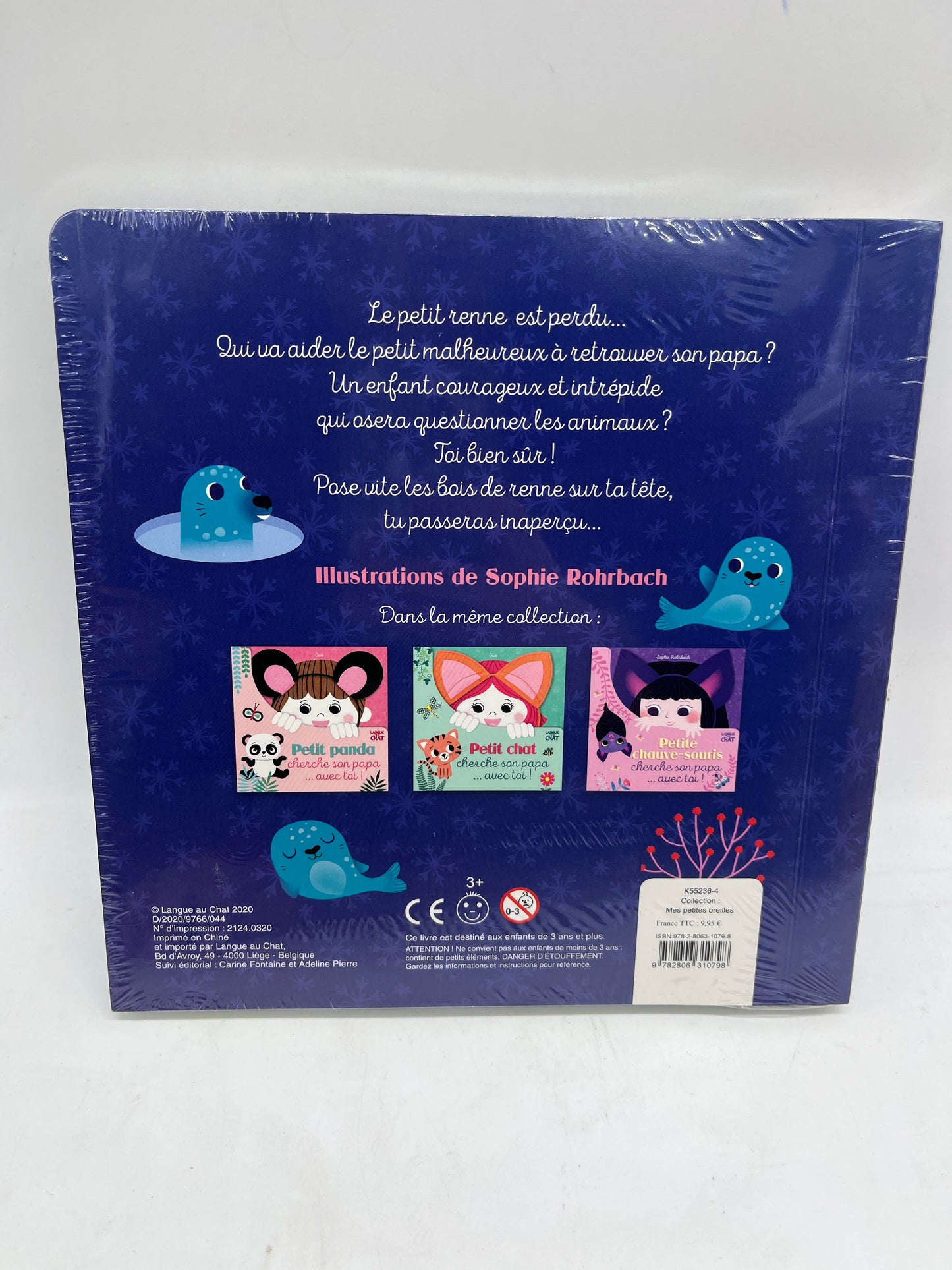 Livre de Noël Petit Renne Cherche son papa Neuf
