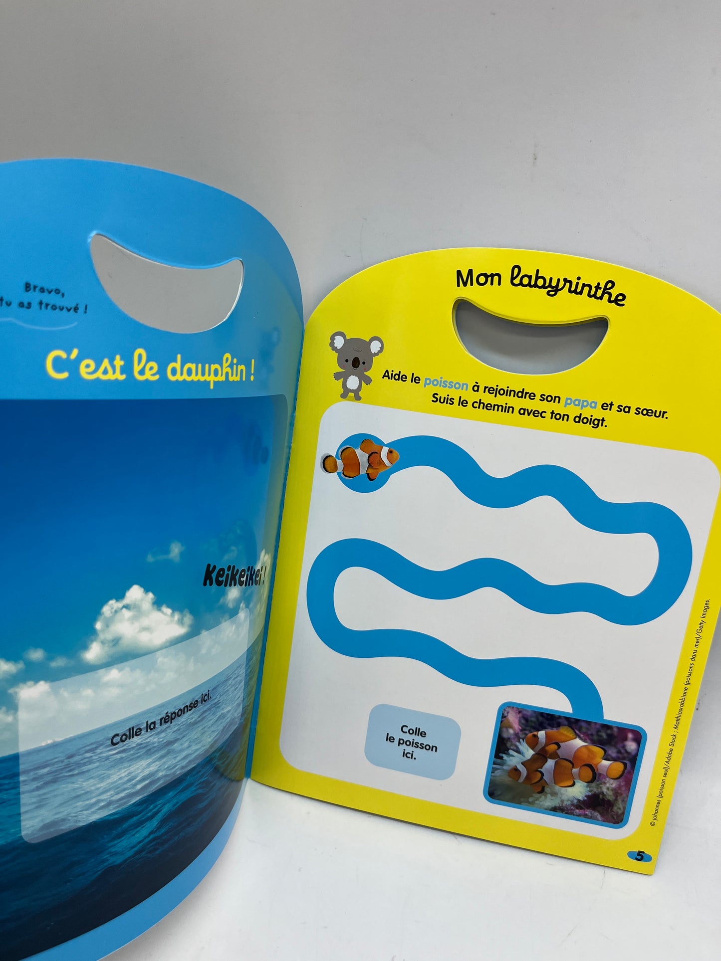 Livre d’activité Magazine Kolala Hors série revue animalière avec imagier et jeux numéro 7 thème la mer Neuf