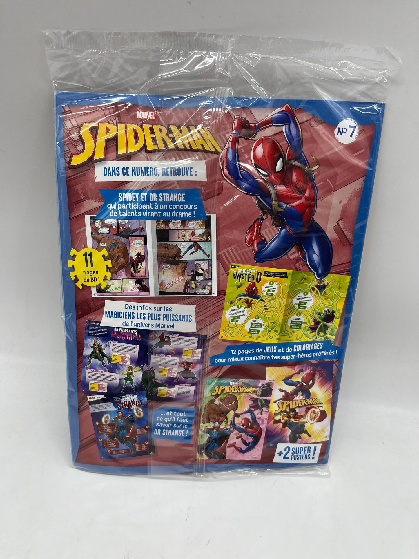 Livre d’activité Magazine Disney Spiderman Marvel Avenger avec sa montre lance disques Neuf