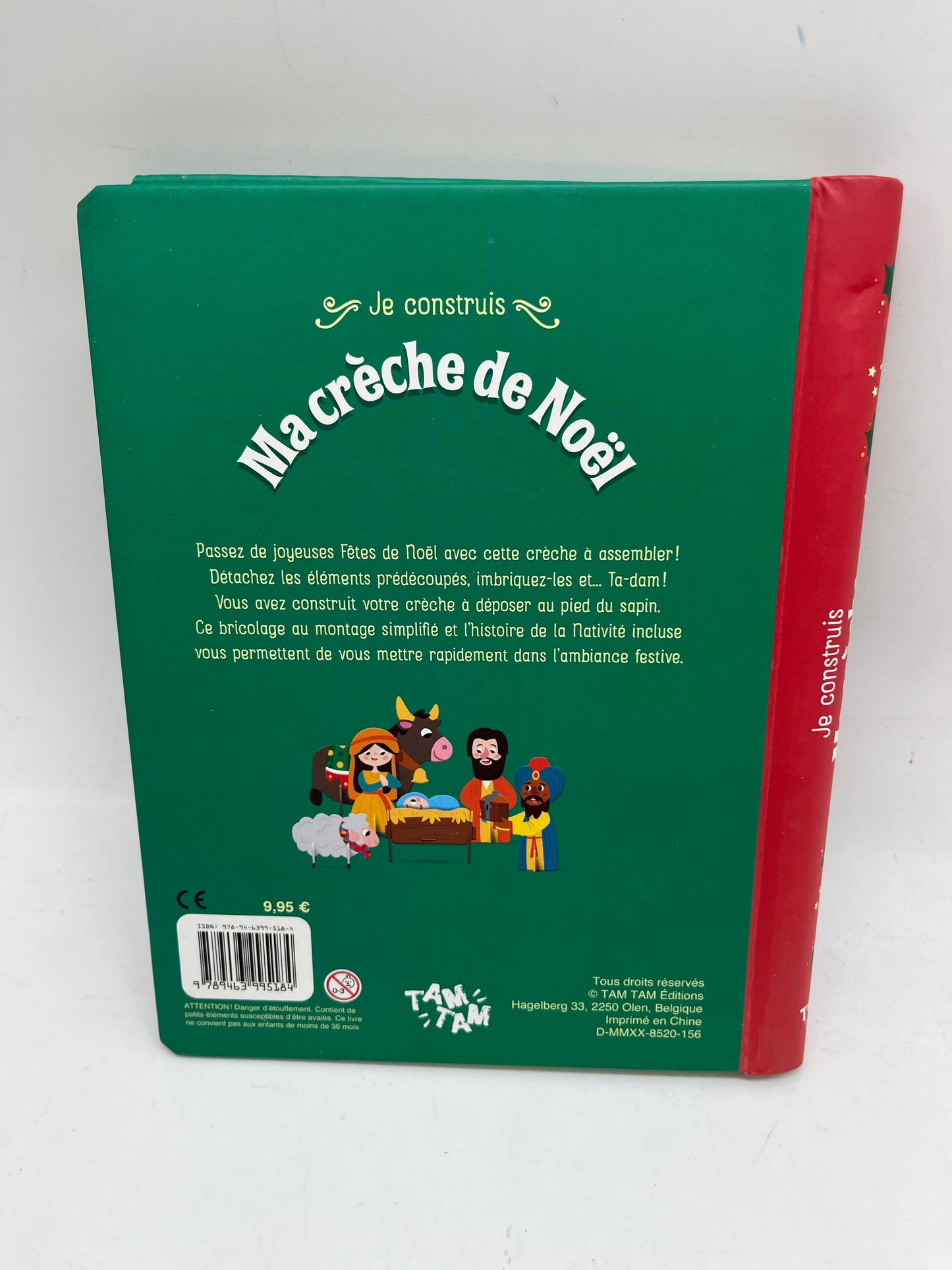 Livre de Noël Histoire Ma crèche de Noël à monter activités manuelle créative Neuf