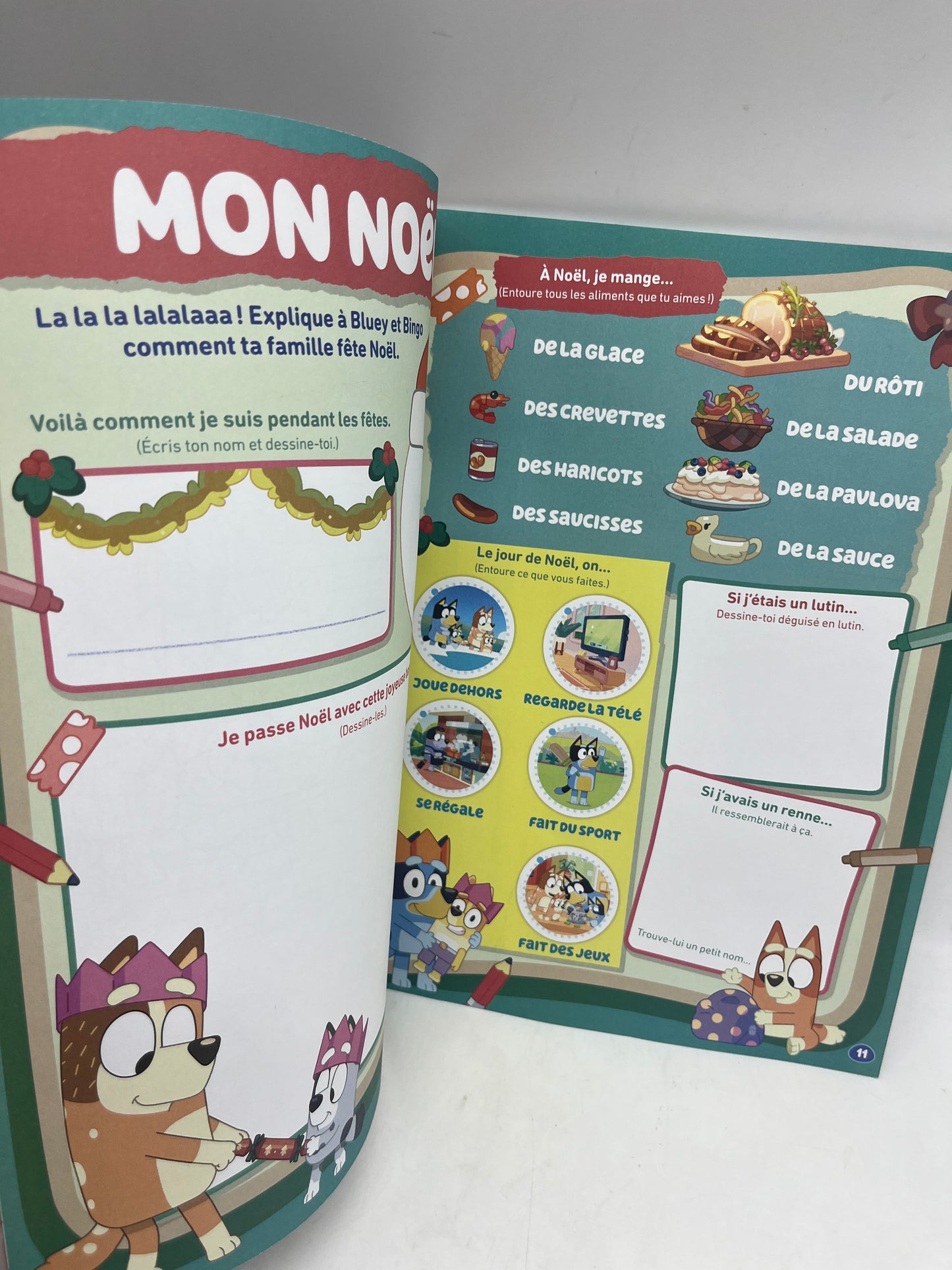 Livre d’activité magazine Bluey disney numéro 10 avec ses 35 autocollants Neuf