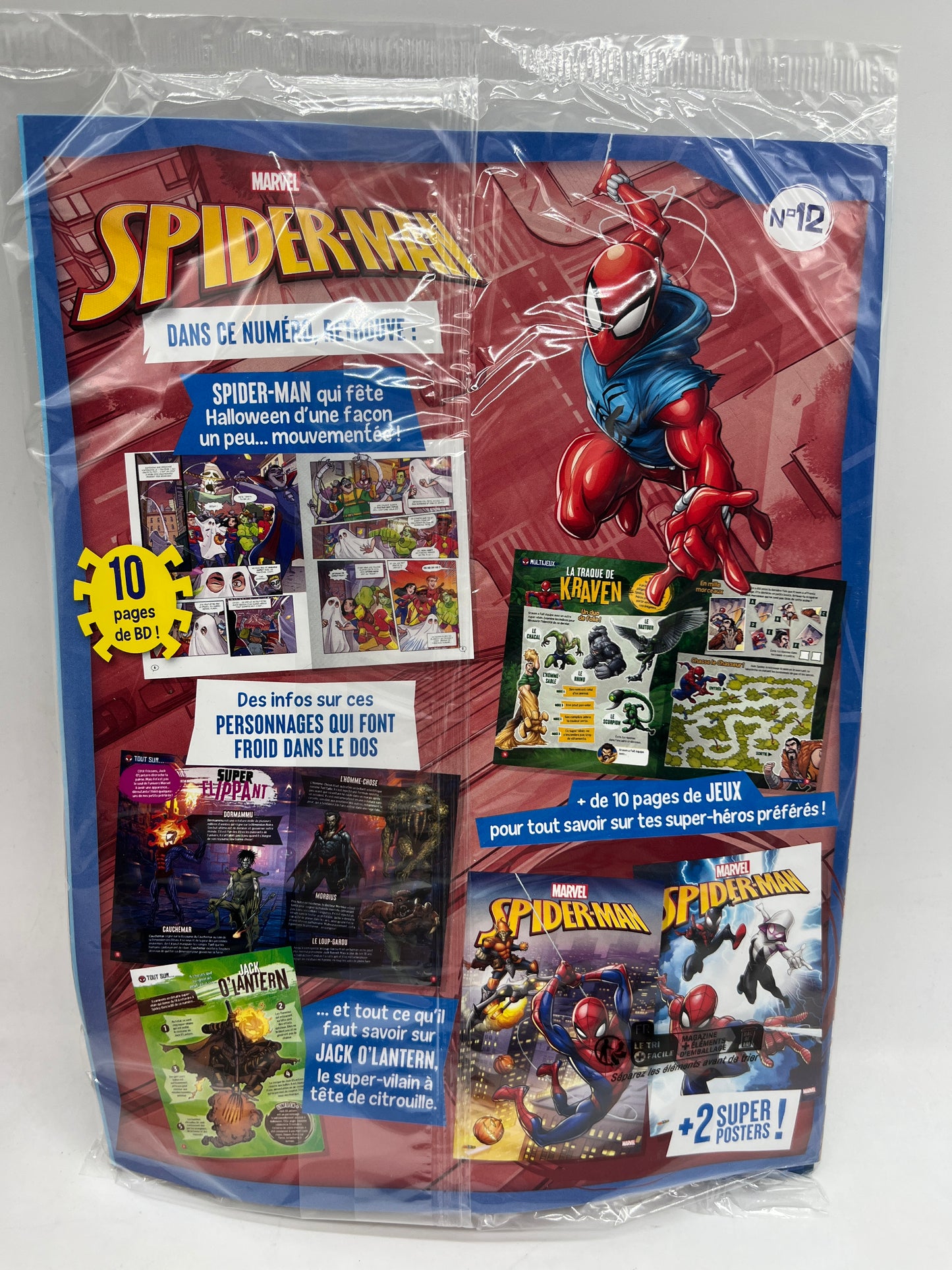 Livre d’activité Magazine Disney Spiderman Marvel Avenger avec son panier de basket Neuf
