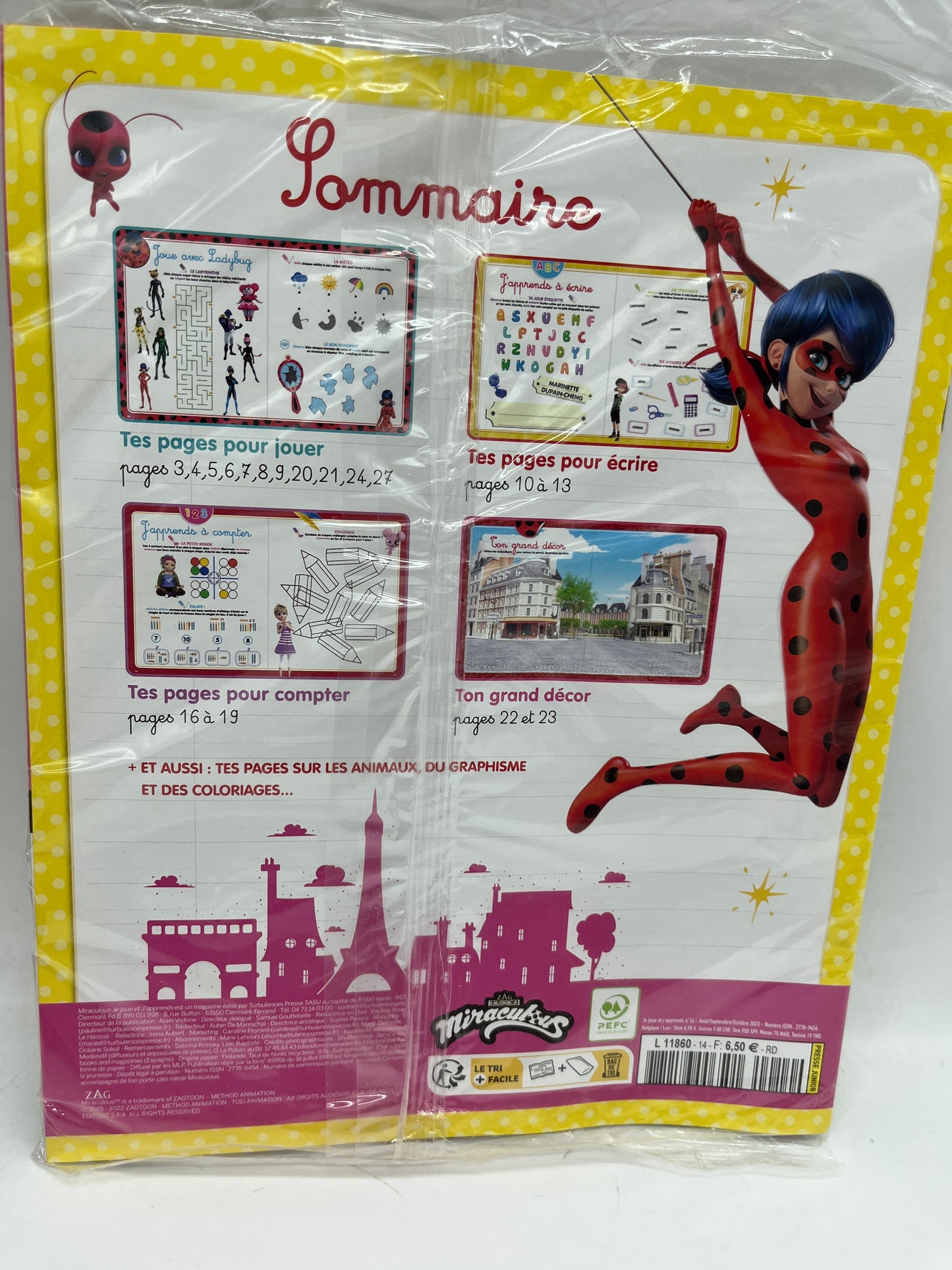 Livre d’activité magazines Disney Miraculous avec son porte clefs Je joue J'apprends spécial Maternelle Neuf