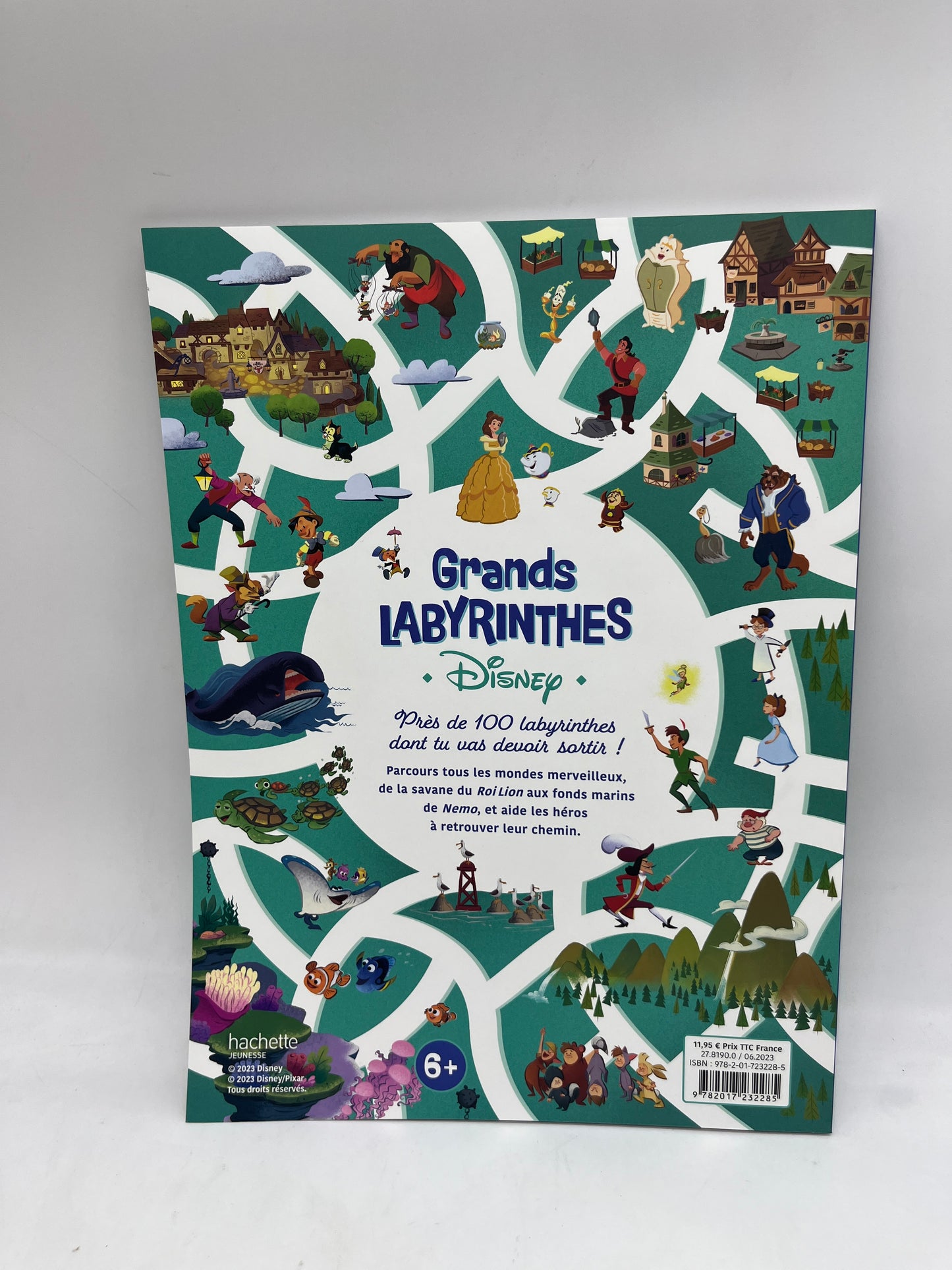 Livre d’activités Les Grands Labyrinthes Disney éditions 100 ans Neuf