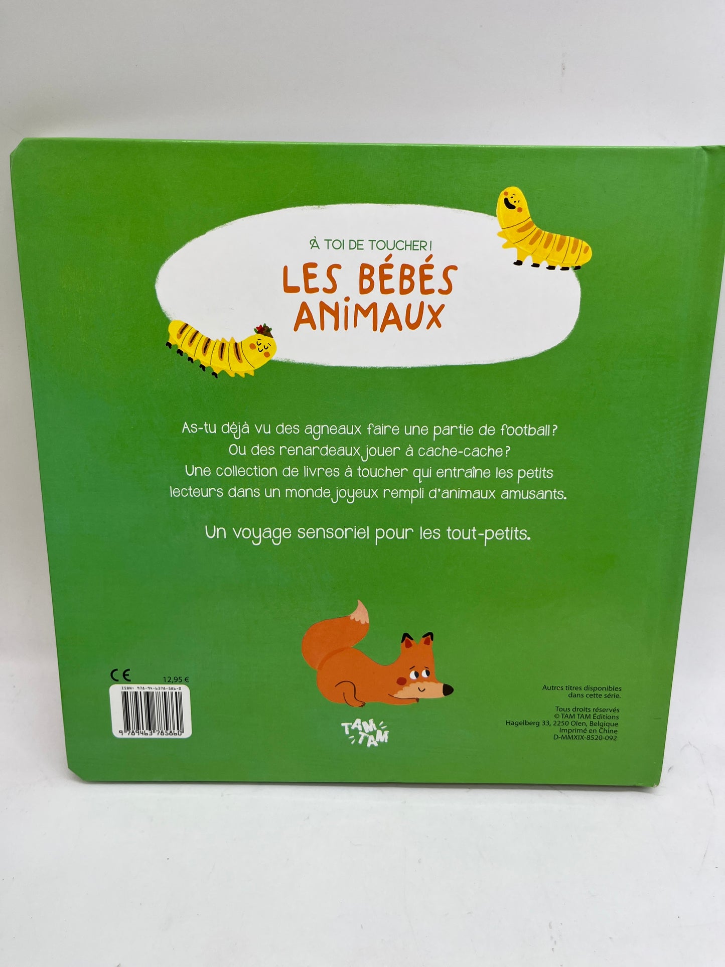 Livre histoire à toi de toucher modèle les bébés animaux tam tam edition Neuf