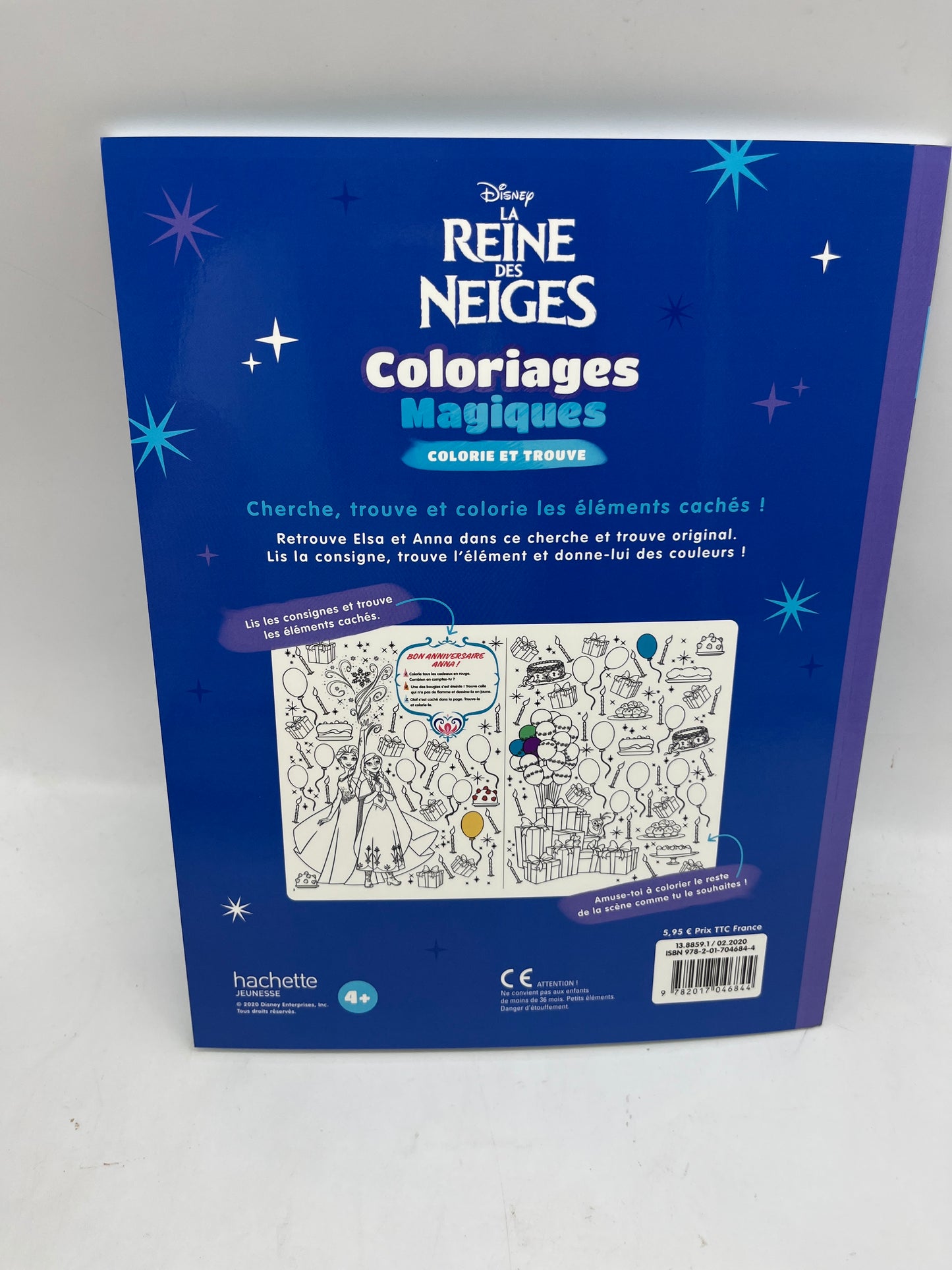 Livre d’activités les ateliers Coloriages magique à colorier Disney spécial princesses La reine des neiges Modèle cherche et trouve Neuf