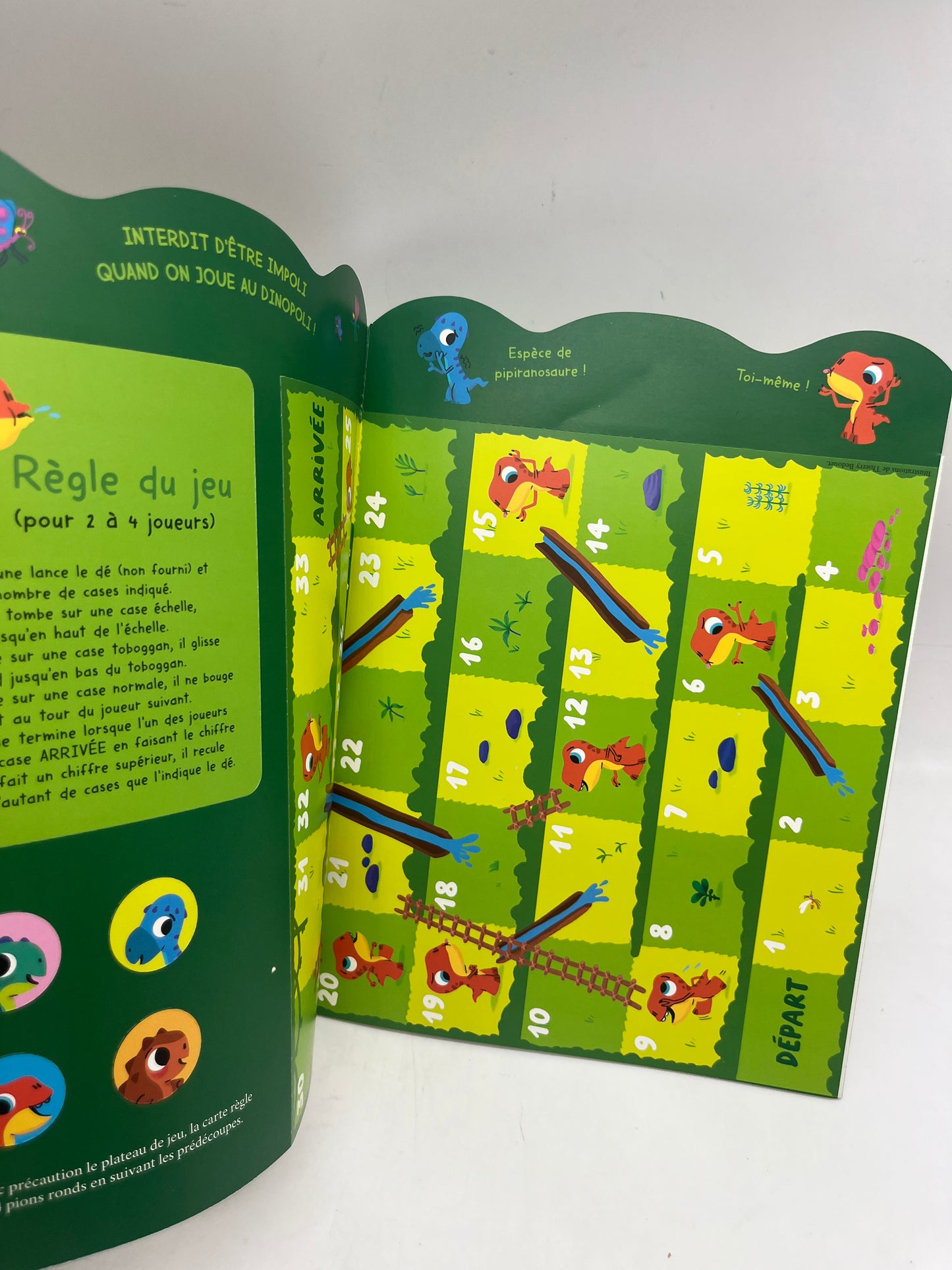 Livre d’activité magazines Histoires pour les petits NiNo le dino modèle politesse poil aux fesses ! Avec son jeu d’émotion spécial politesse neuf