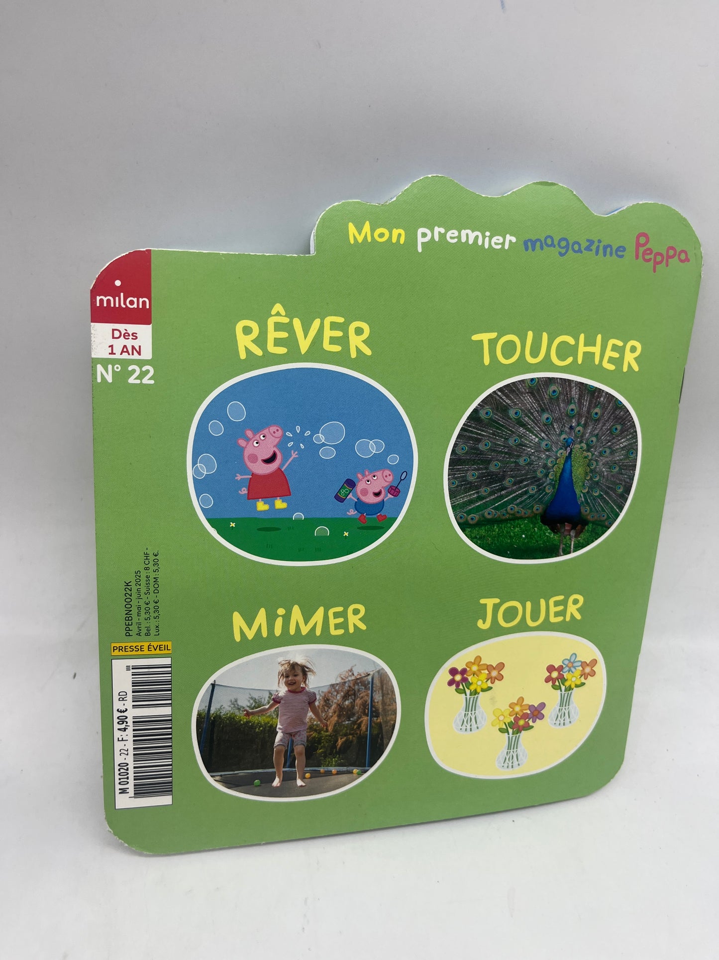 Livre d’activités Magazine À petit pas avec Peppa pig dès 1 ans avec gommettes jeux histoire Neuf thème printemps