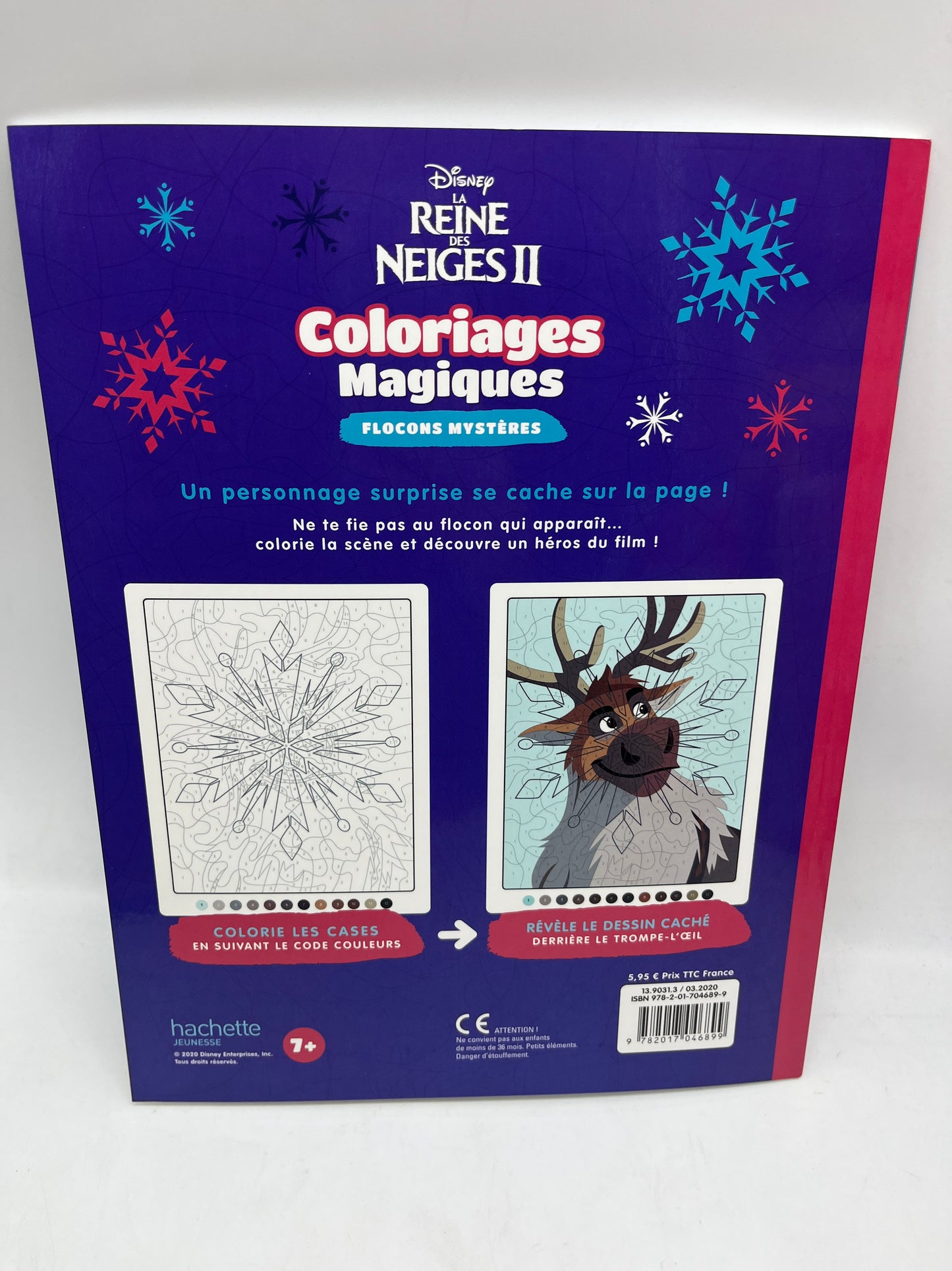 Livre d’activités les ateliers Coloriages magique à colorier Disney spécial princesses La reine des neiges II Modèle Flocon mystère Neuf