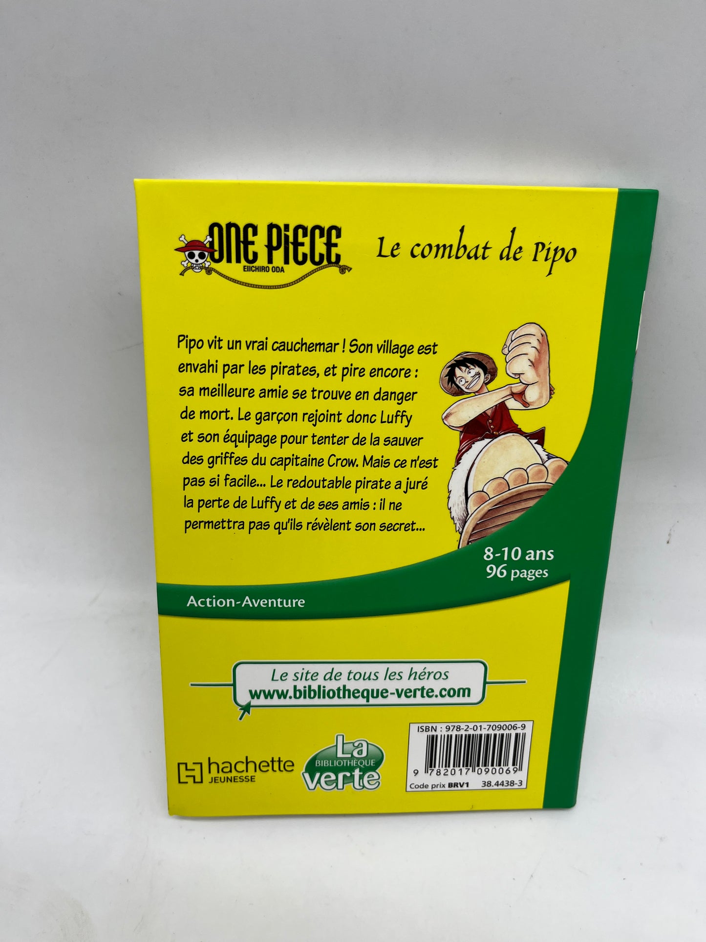 Livre histoire Ma bibliothèque verte One piece le combat de Pipo Neuf