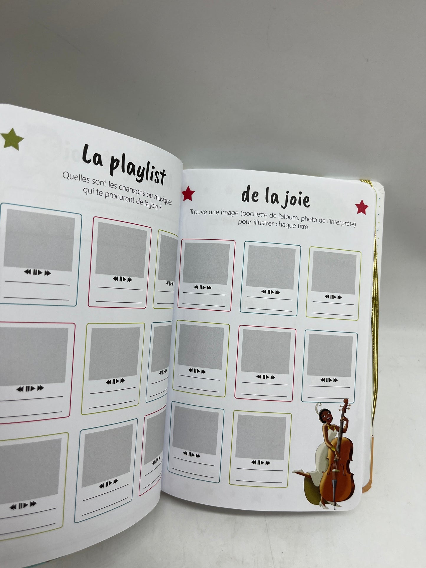 Livre Bloc notes mon carnet tes émotions apprendre à reconnaître ces émotions disney princesse type Montessori Neuf