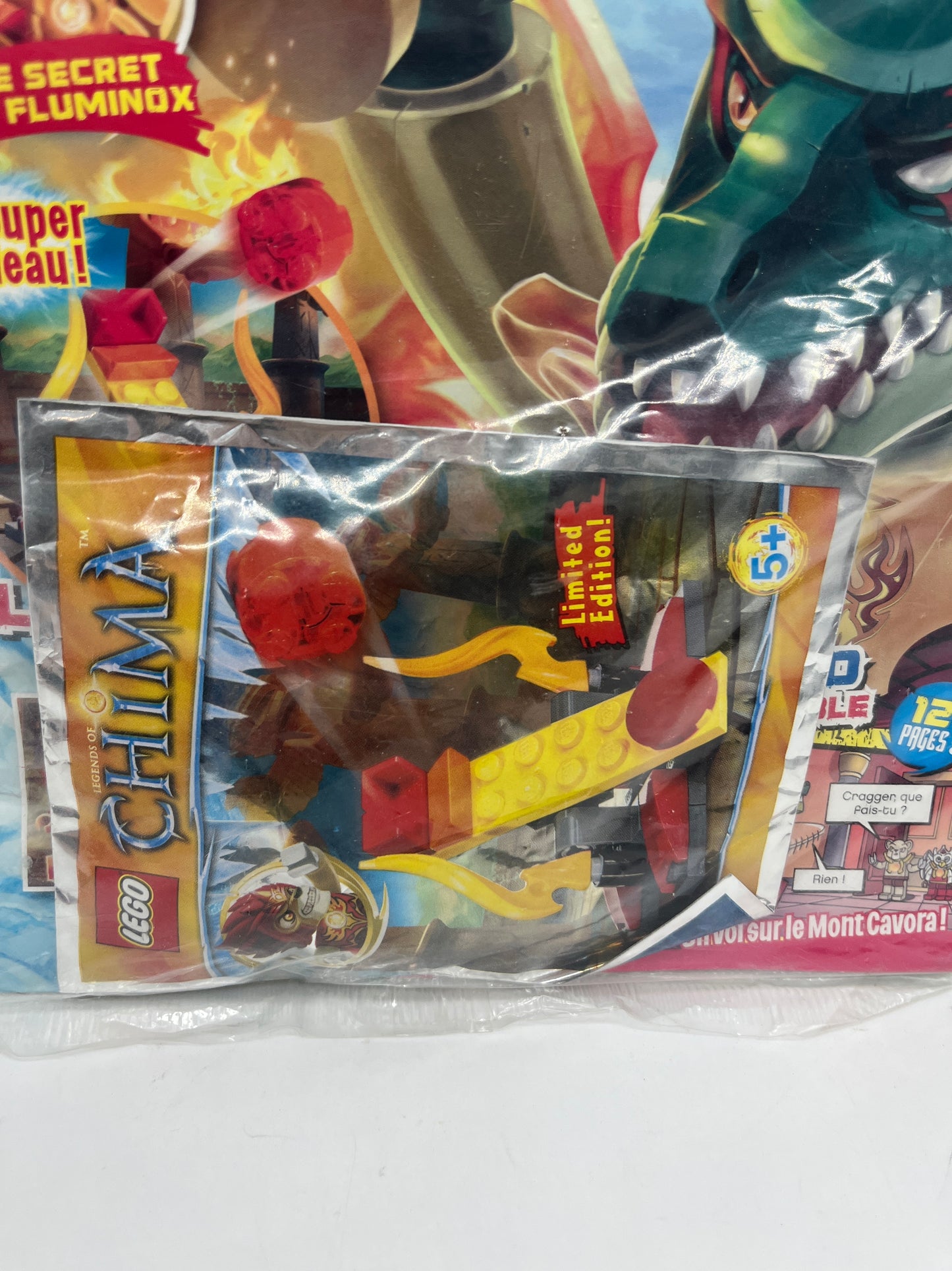 Livre d’activité Magazine Lego Chima avec son sachet de construction Neuf !