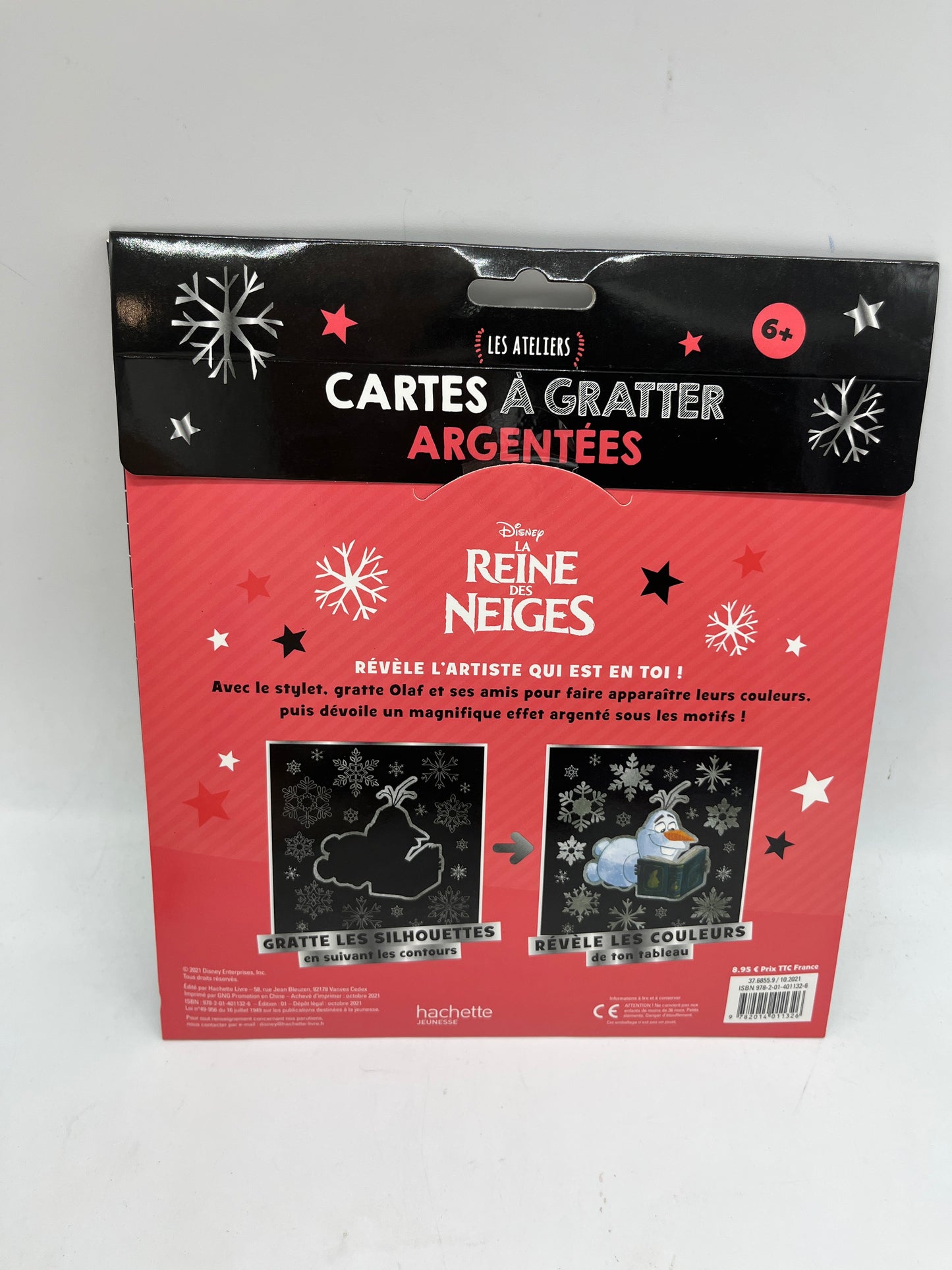 Pack de cartes à gratter Argentée Disney thème la Reine des Neiges Disney Neuf