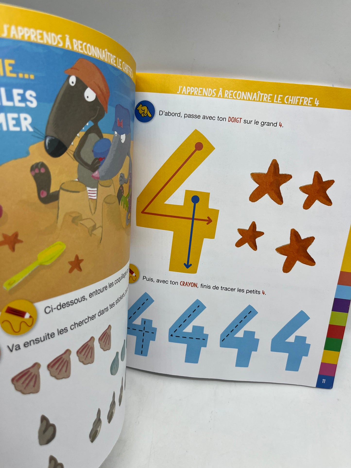 Livre d’activité magazine je joue j’apprends avec P’tit Loup Neuf ! Avec gommettes et imagier