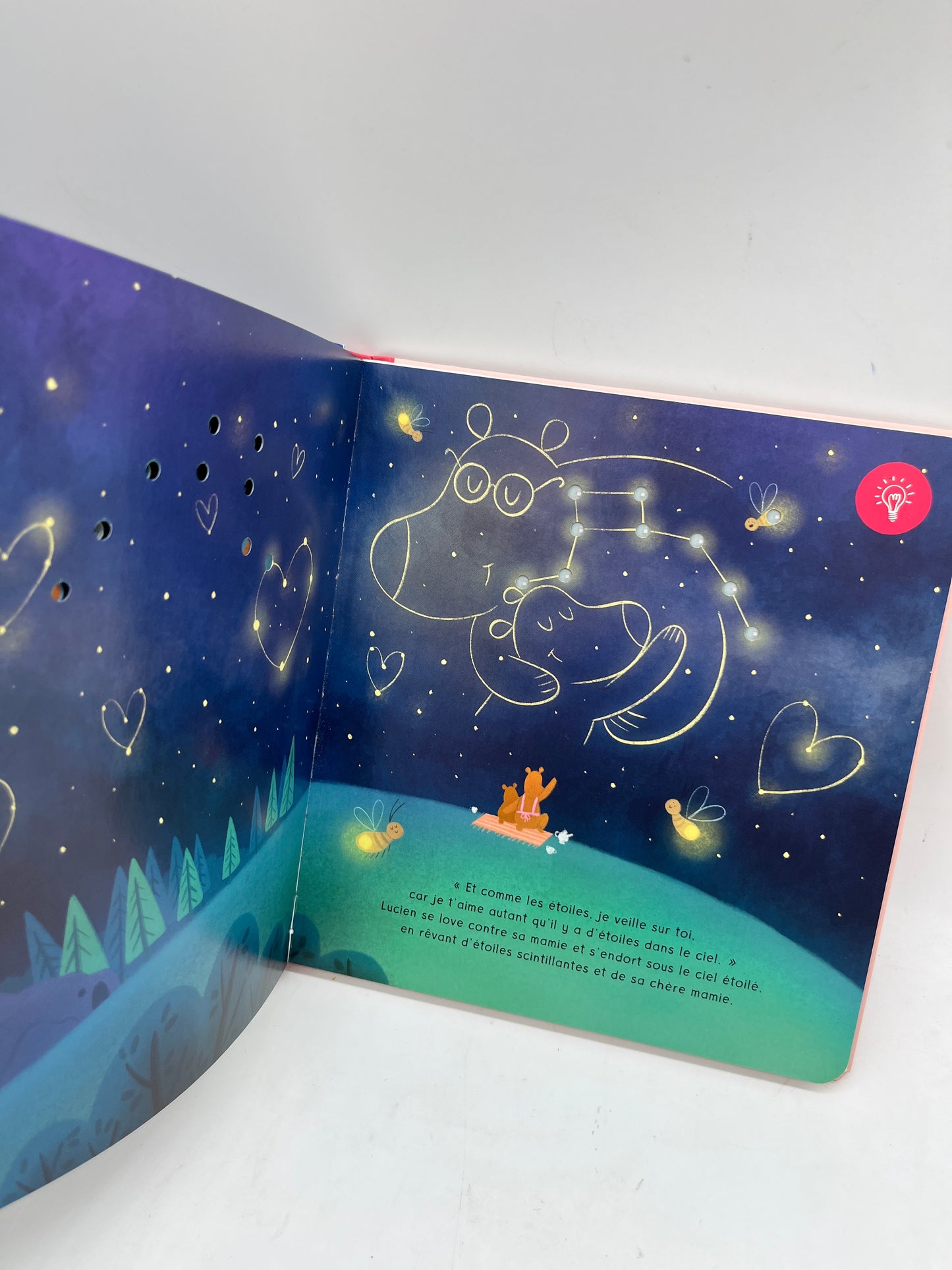 Livre histoire Bonne nuit mes petites étoiles modèle le petit Ourson livre lumineux tam tam edition Neuf