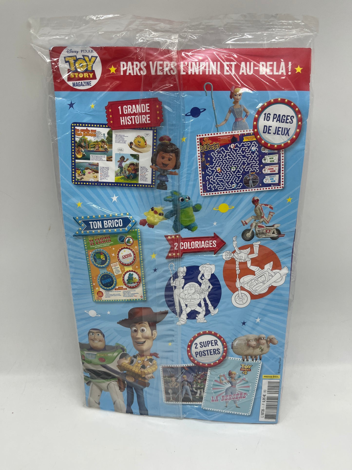 Livre d’activité Magazine Disney Princesse TOY STORY avec son pistolet toupie neuf Jeux activité stickers etc ... Prix boutique:6 €99