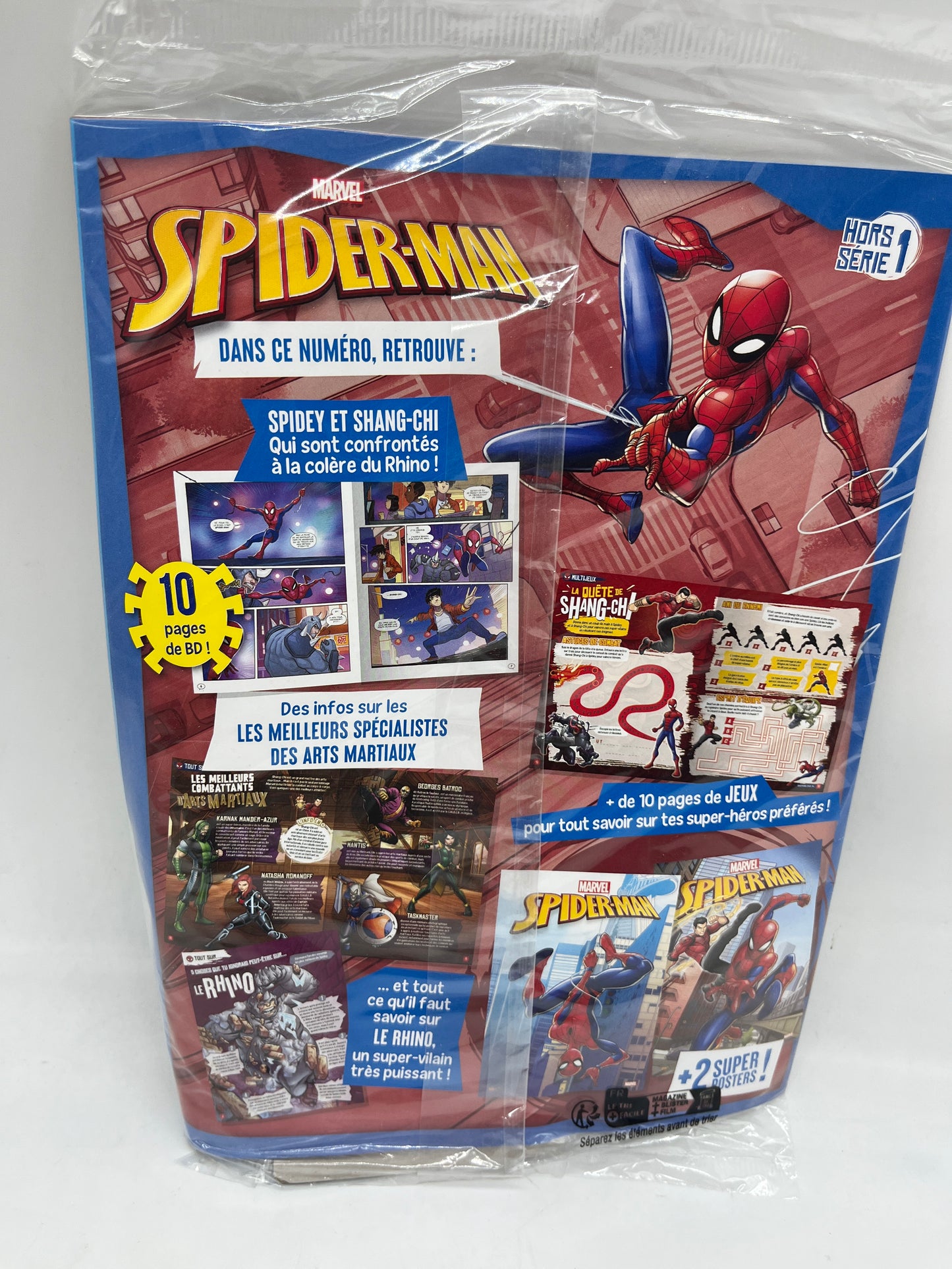 Livre d’activité Magazine Disney Spiderman Marvel Avenger avec son yo yo Neuf