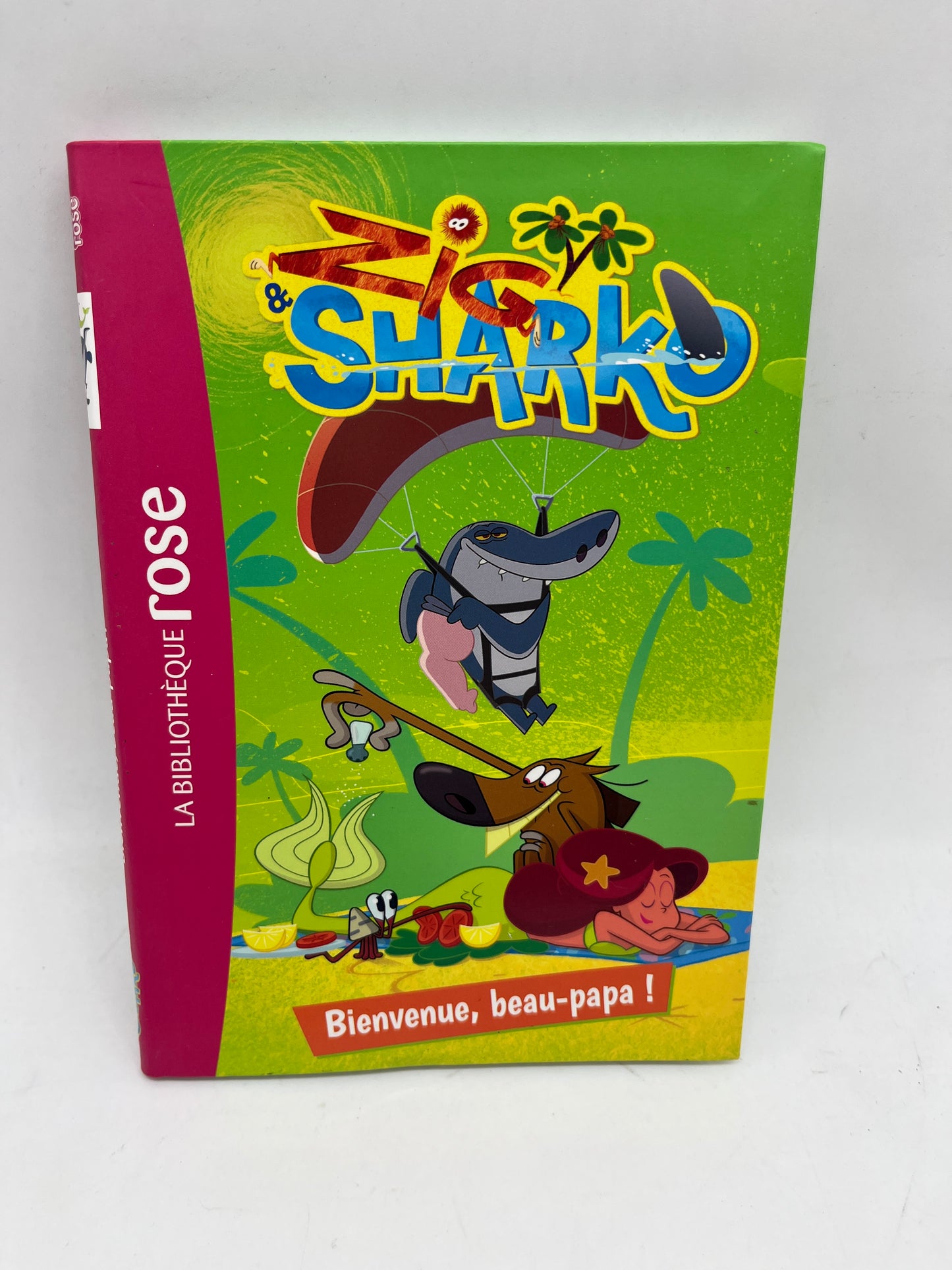 Livre histoire Ma bibliothèque rose Mes lectures Zik et Sharko bienvenue Beau papa Neuf