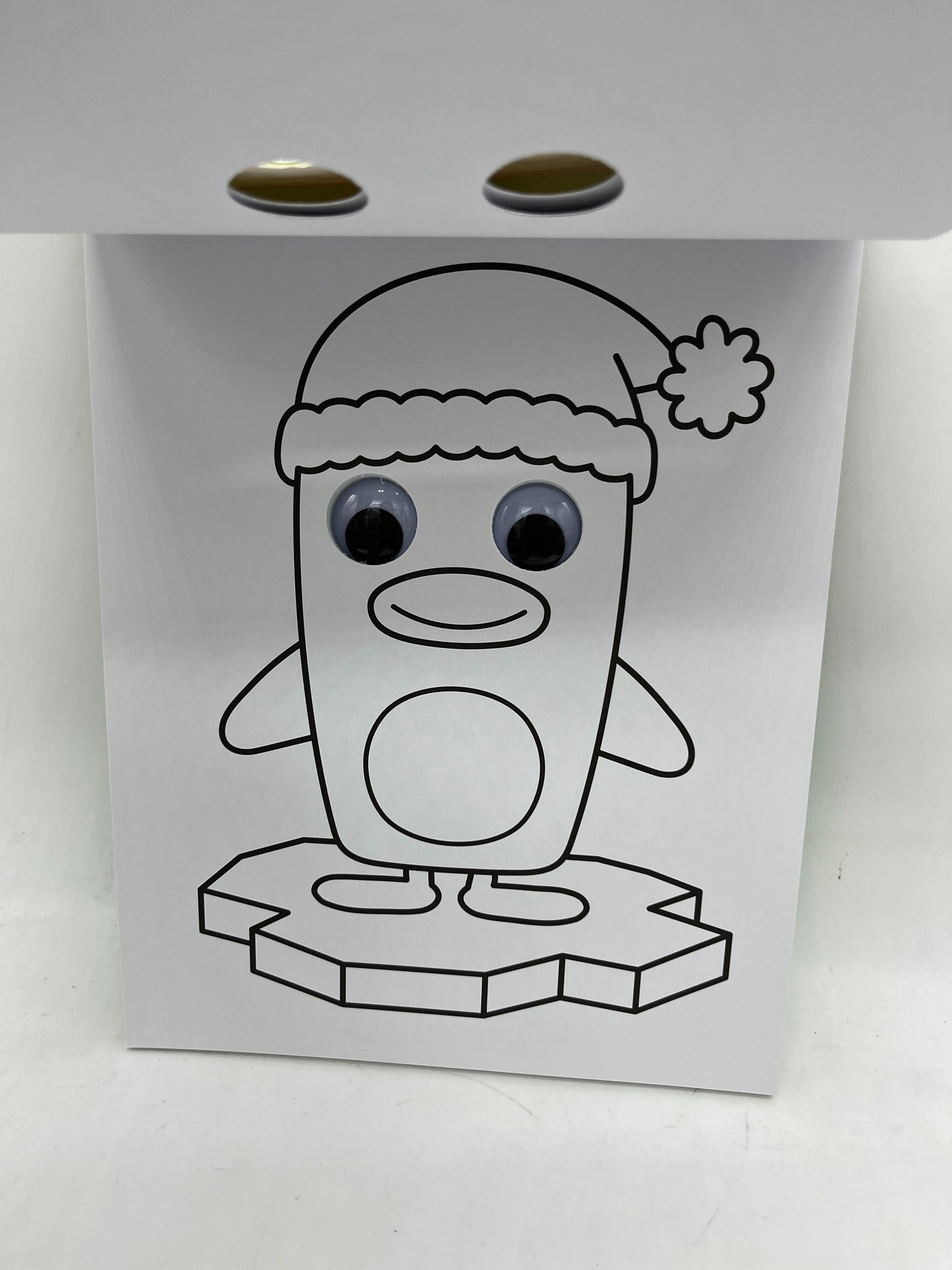 Livre d’activités de Noël Coloriage avec ces personnages avec les yeux mobile Neuf