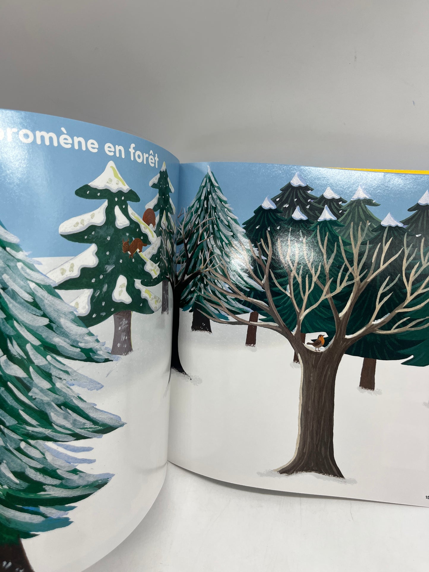 Livre d’activité magazines Je colle avec Petit Ours brun thème l’hiver avec ses gommettes Neuf