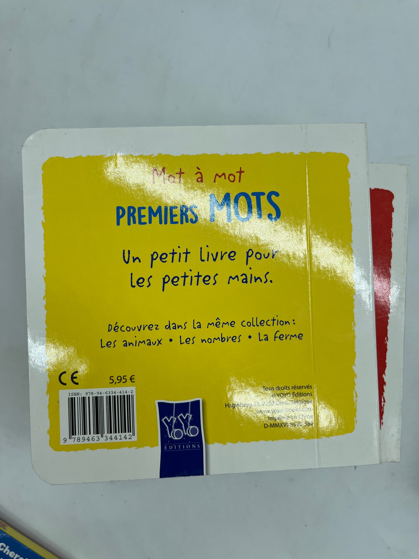 Lot de 4 livres à toucher imagiers livres tout cartonnés Neuf