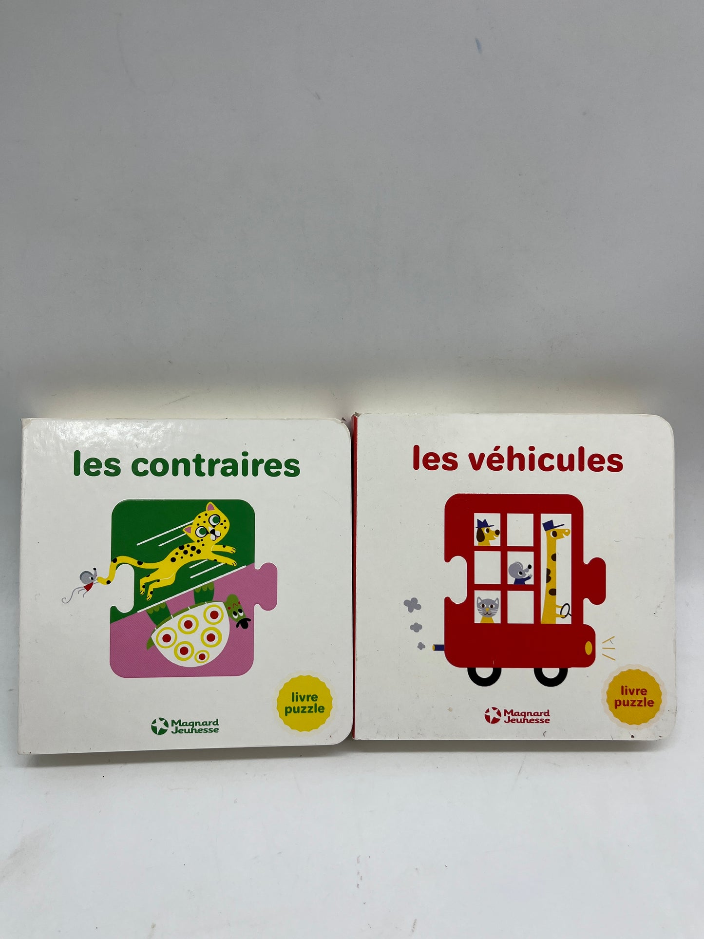Lot de 2 ivres Puzzle tout cartonner thème A la ferme Neuf