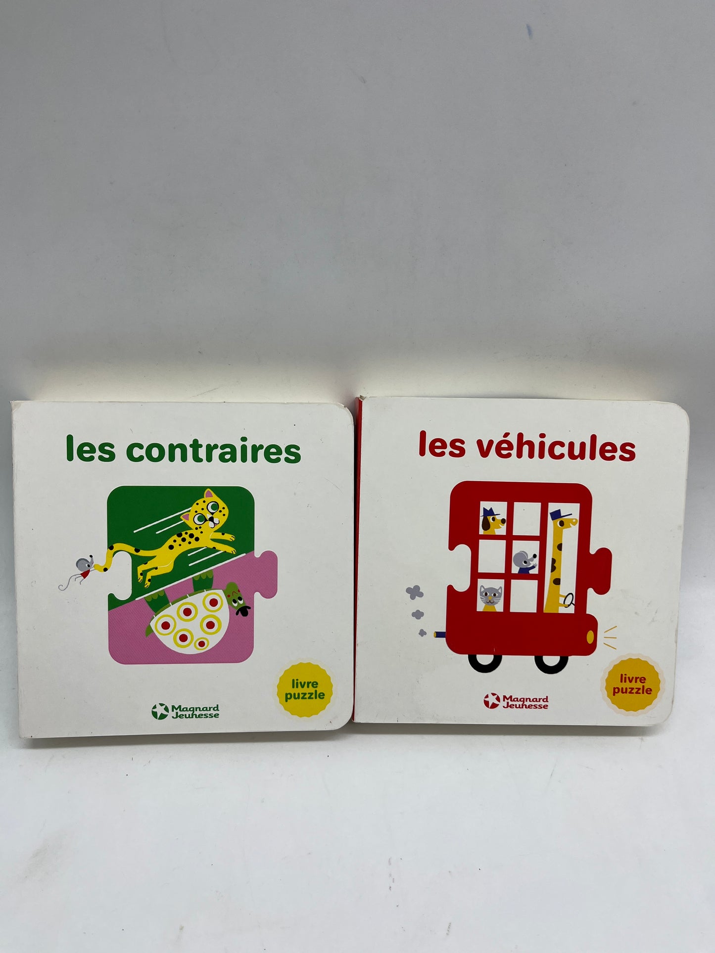 Lot de 2 ivres Puzzle tout cartonner thème A la ferme Neuf