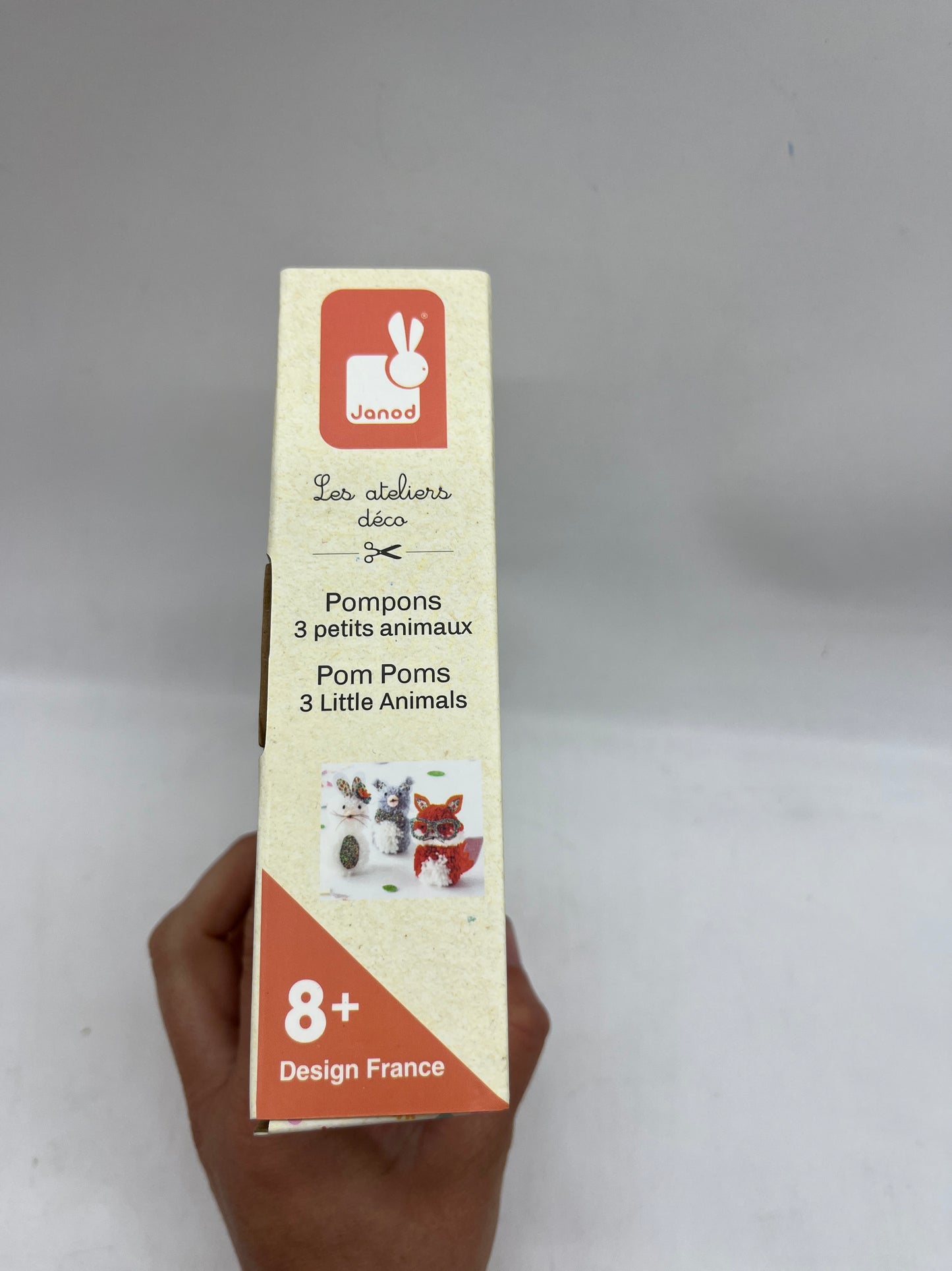 Coffret atelier créatif manuelle Janod Ponpon 3 petits animaux activité manuelle EditionJanod Neuf 1
