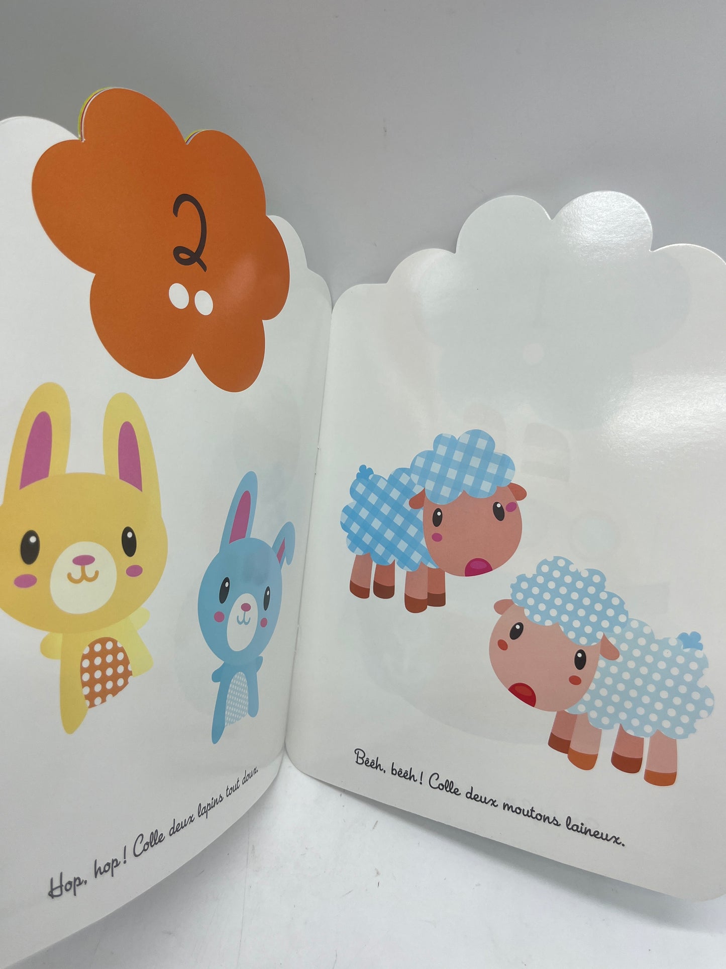 Livre d’activité Magazine J’apprends les nombre 1 ans et plus modèle lapin avec autocollant repositionnable Neuf