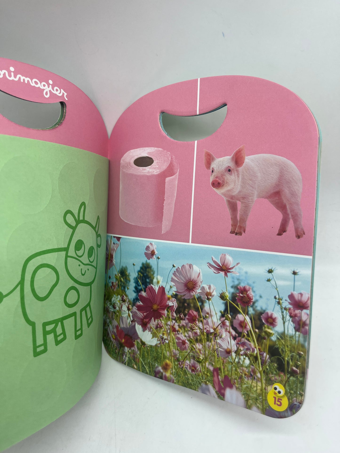Magazine Livre souple Picoti théme à la ferme avec gommettes coloriage histoires Neuf