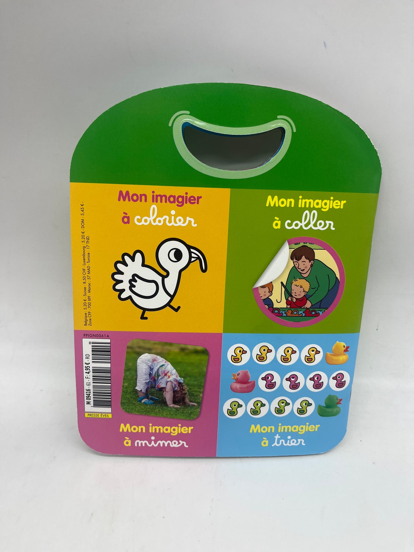 Magazine Livre souple Picoti théme à la ferme avec gommettes coloriage histoires Neuf