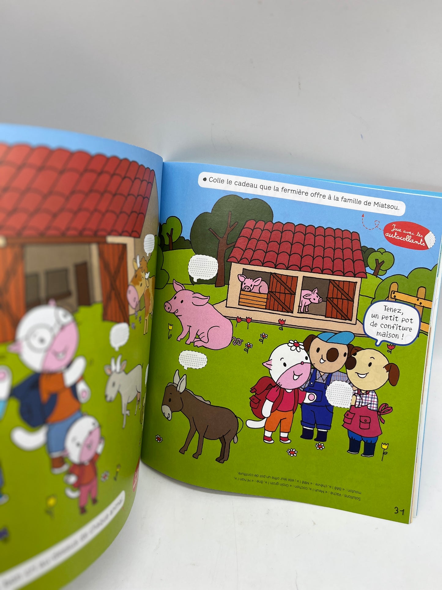 Livre d’activité j’apprends à lire avec ses 170 stickers neuf thème à la ferme Neuf