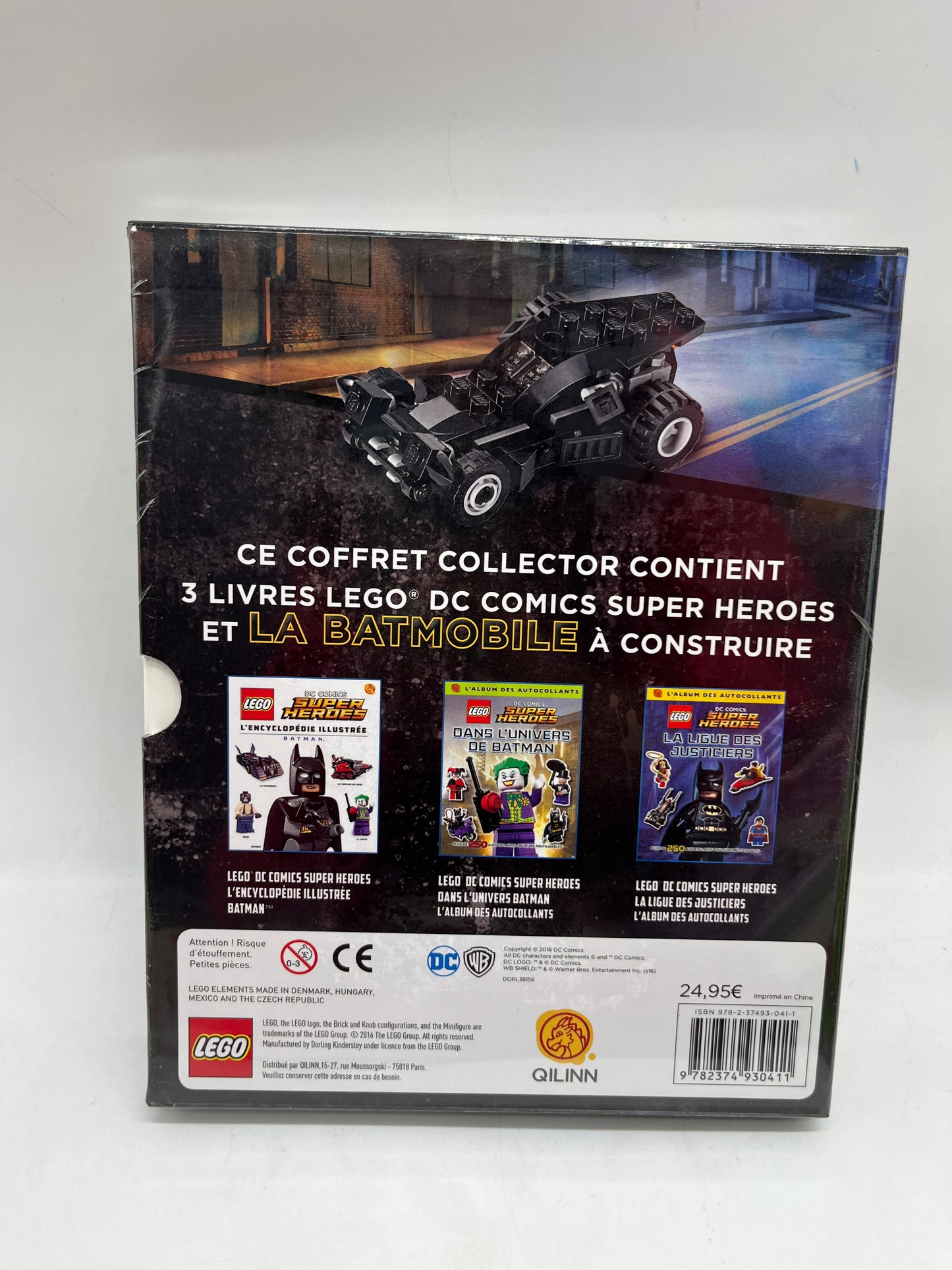 Livre Le super coffret Lego Batman DC comics Super héros avec sa batmobil à construire +ces 3 livres Neuf