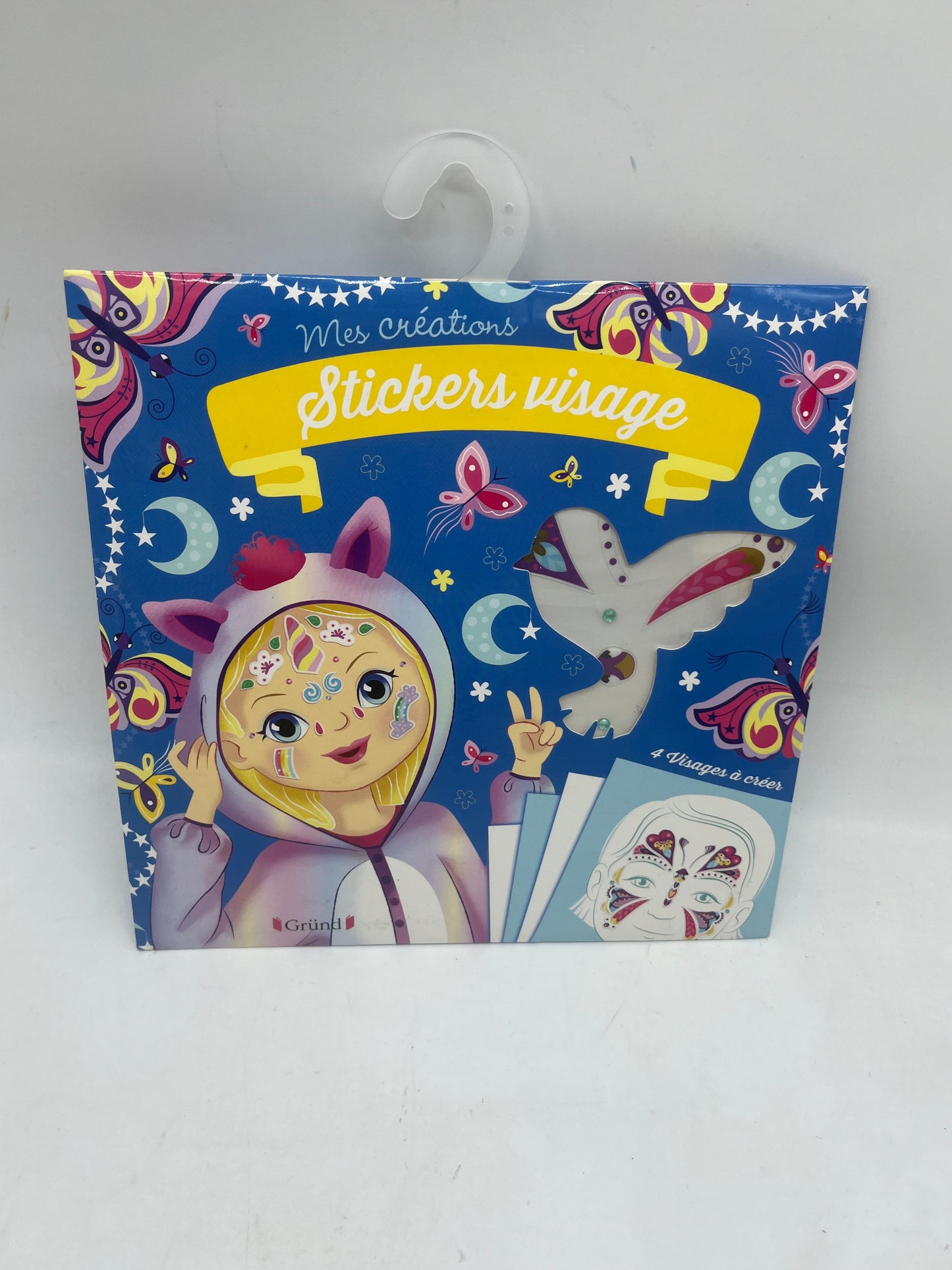 pochette d’activités Mes stickers Visage Edition Grund Neuf