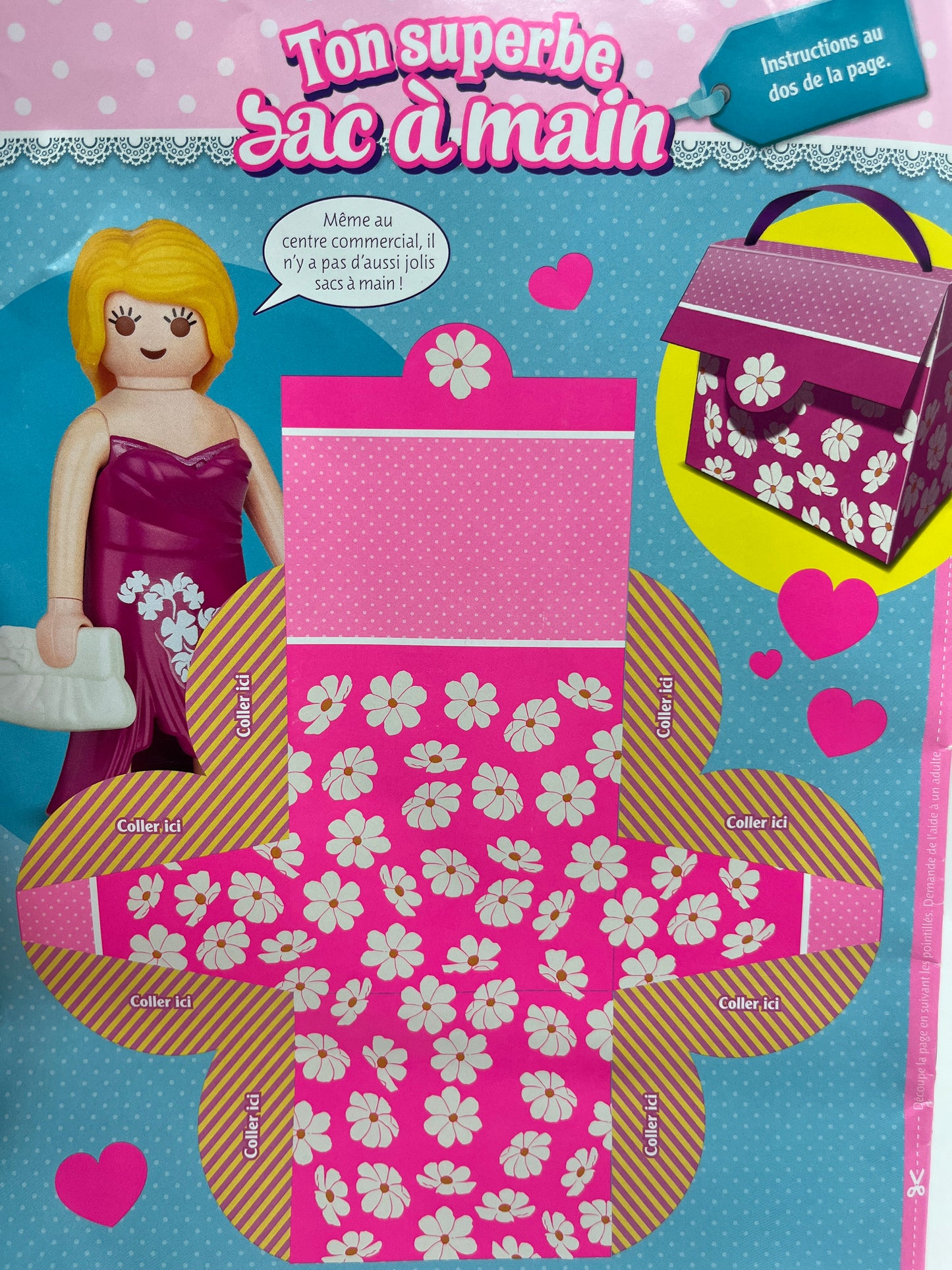 Livre D’activité magazine Playmobil girls avec sa figurine Charlie Fan de mode jamais ouvert Neuf