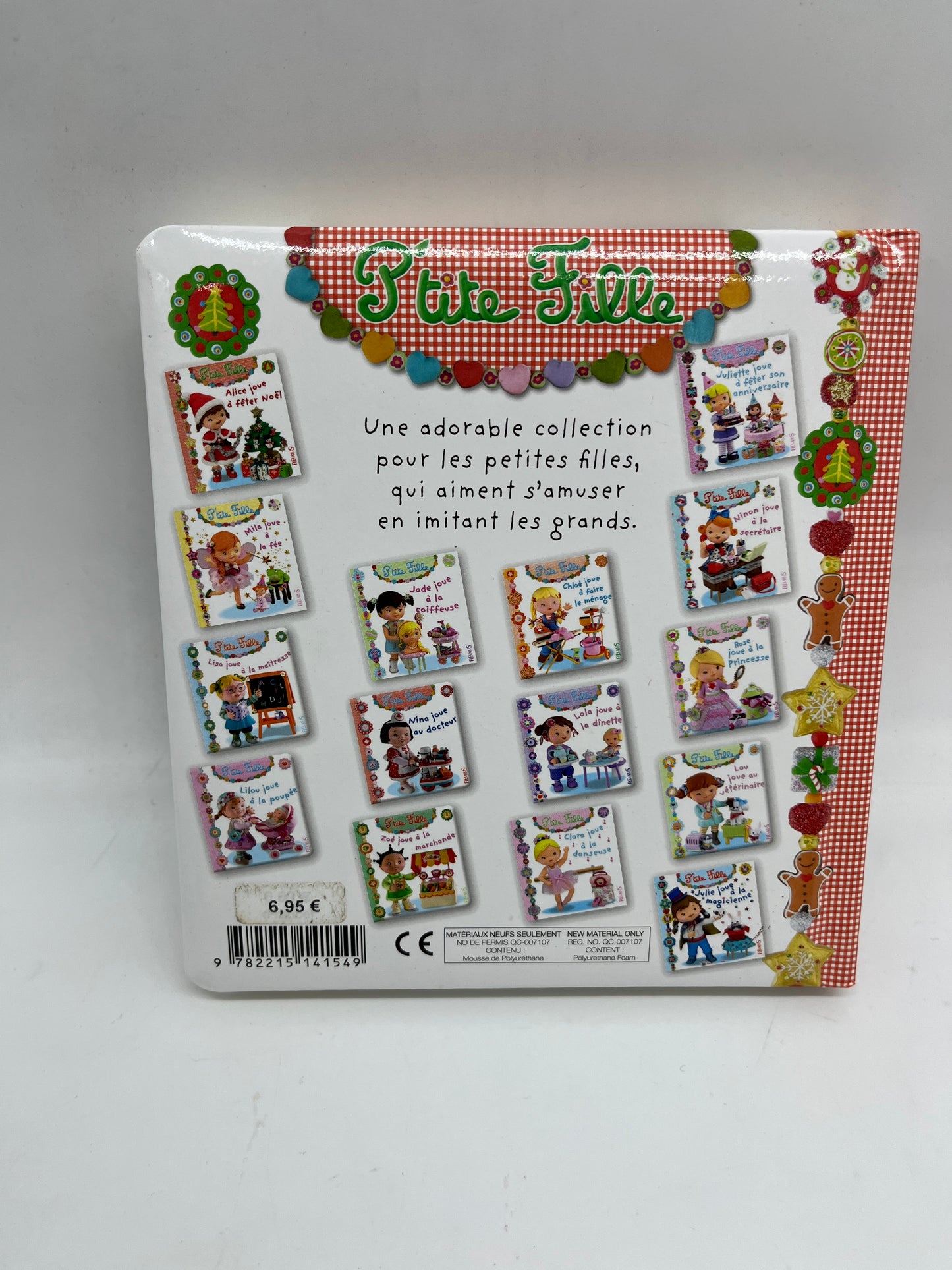 Livre histoire P’tite fille Alice joue à fêter Noël édition Fleurus